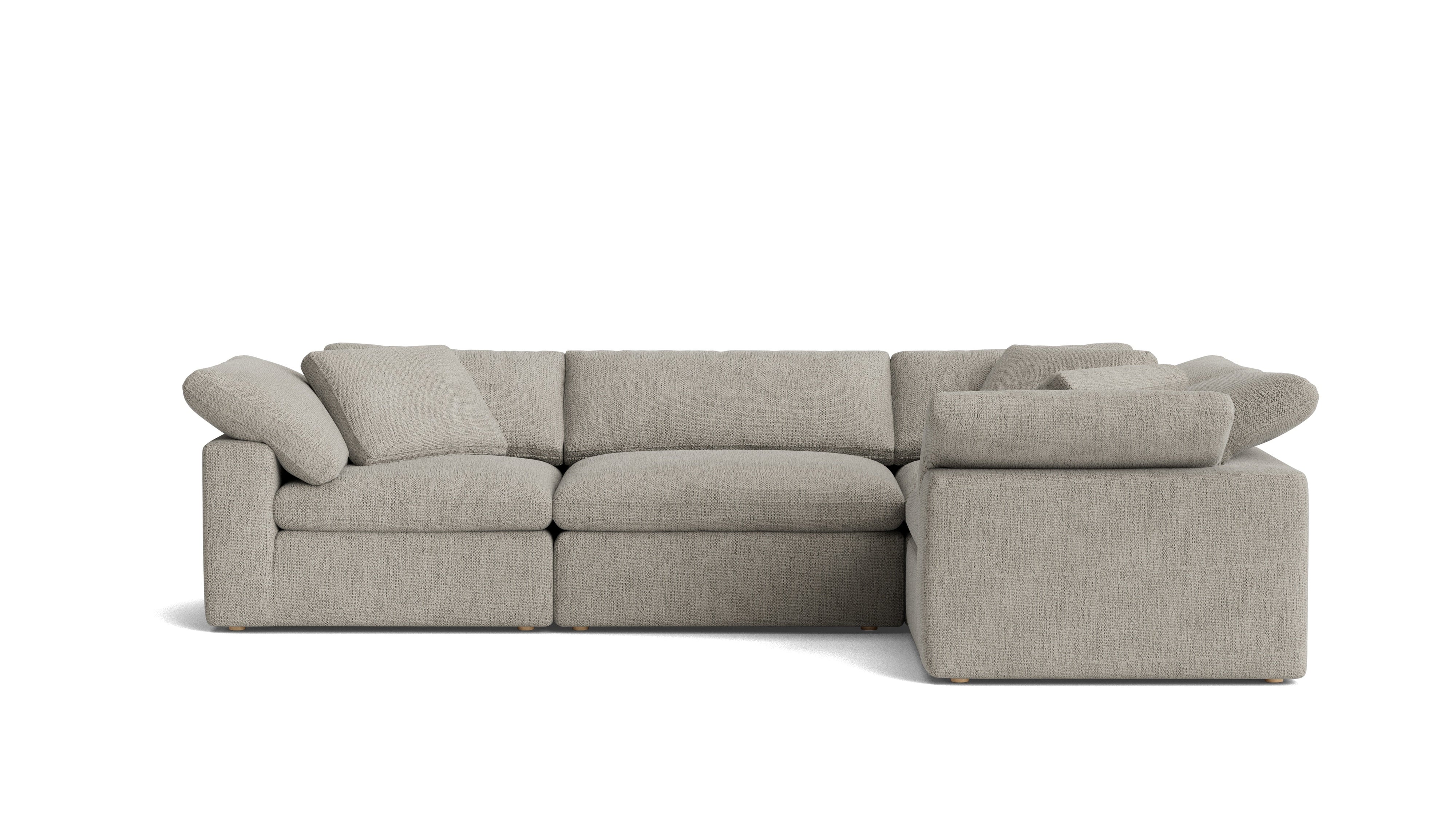 Movie Night™ 4-Piece Modular Sectional Closed, Large, Oatmeal