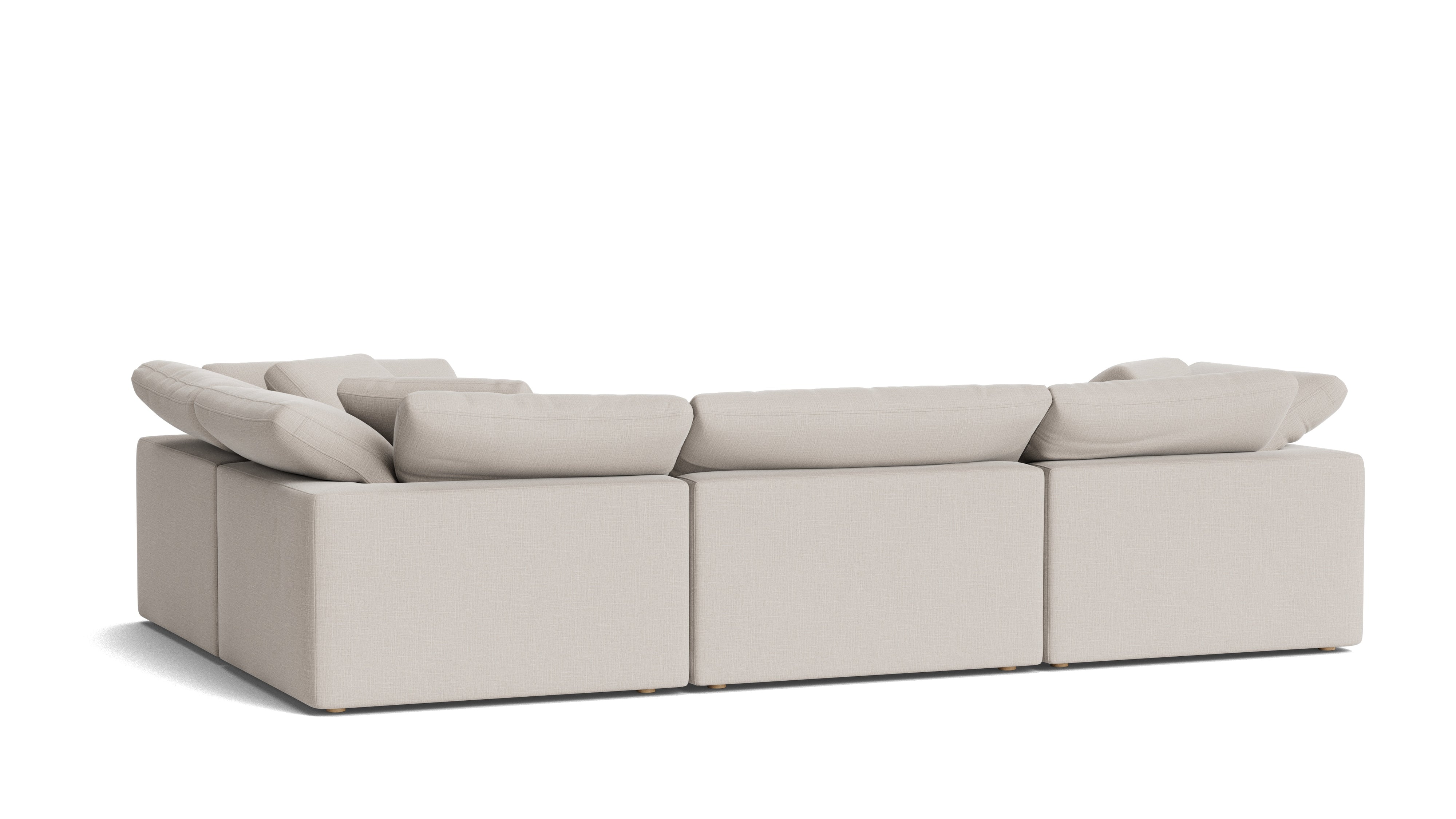 Movie Night™ 4 - Piece Modular Sectional Closed, Large, Clay - Sundays CompanySEC-YJ-920-015
