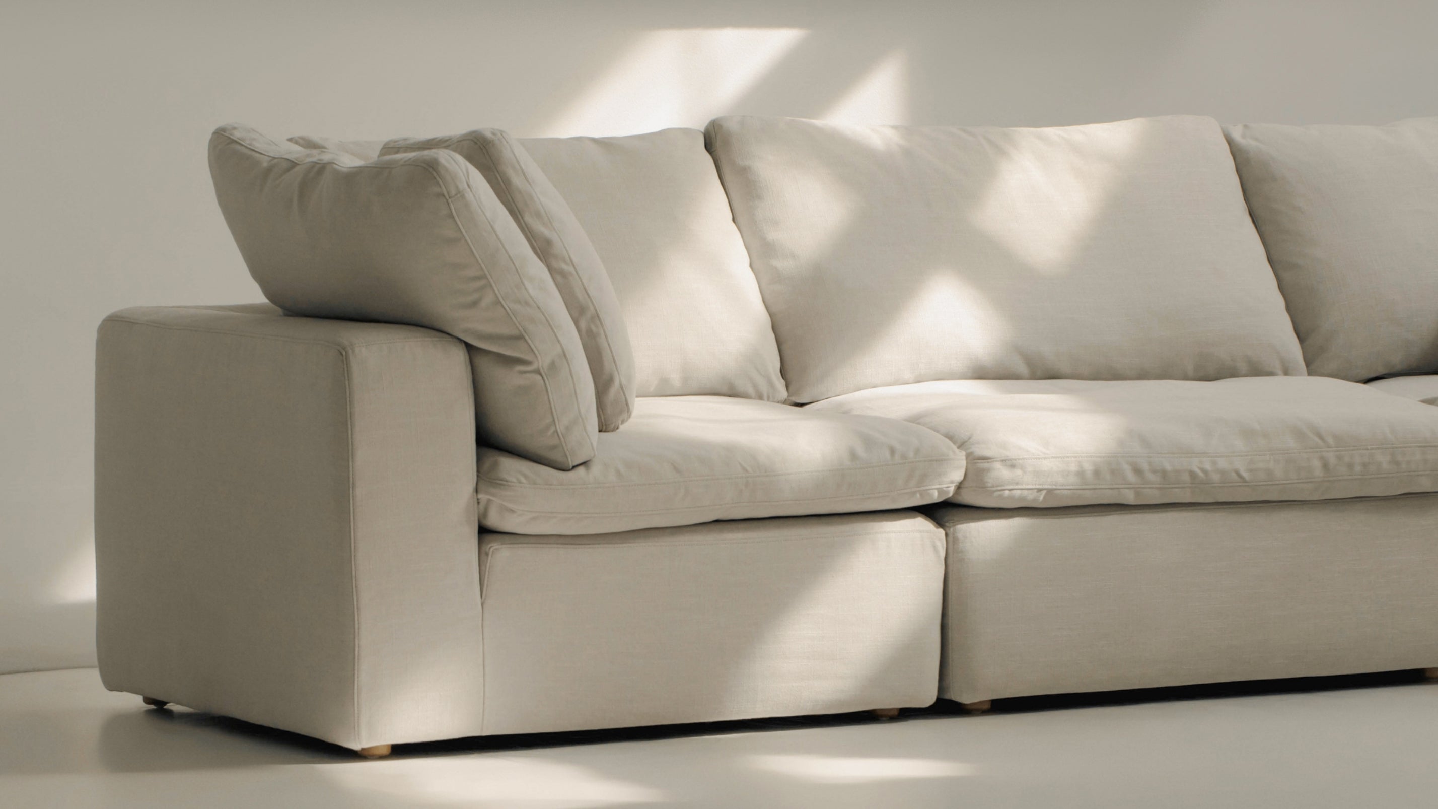 Movie Night™ 4-Piece Modular Sectional Closed, Large, Clay