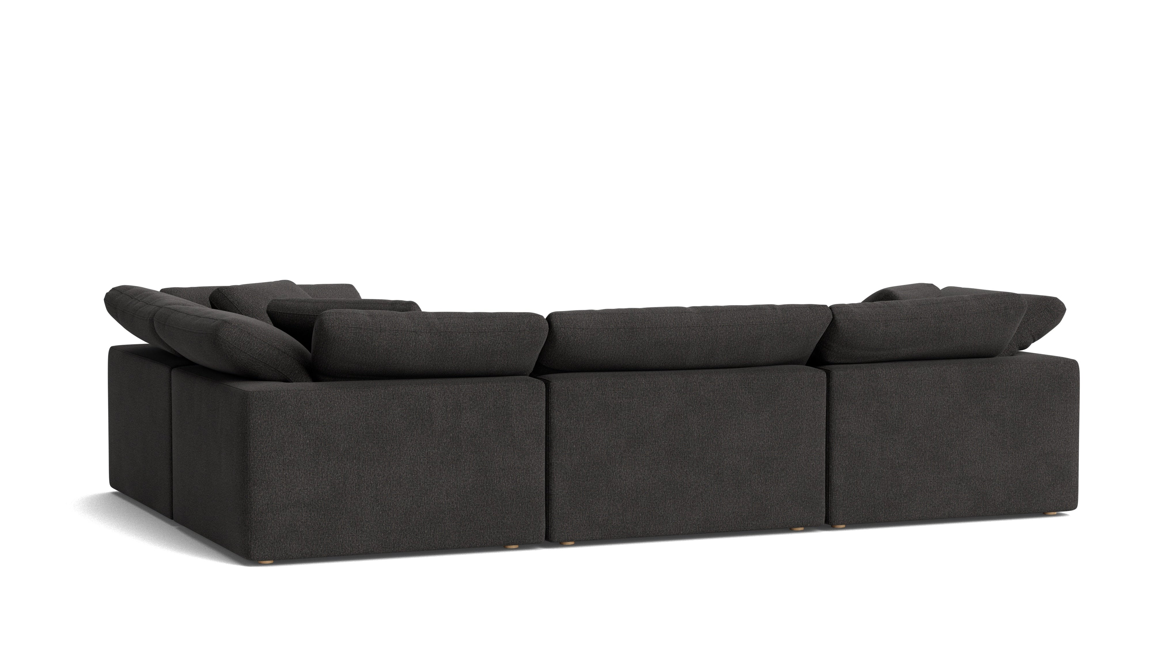 Movie Night™ 4-Piece Modular Sectional Closed, Large, Dark Shadow