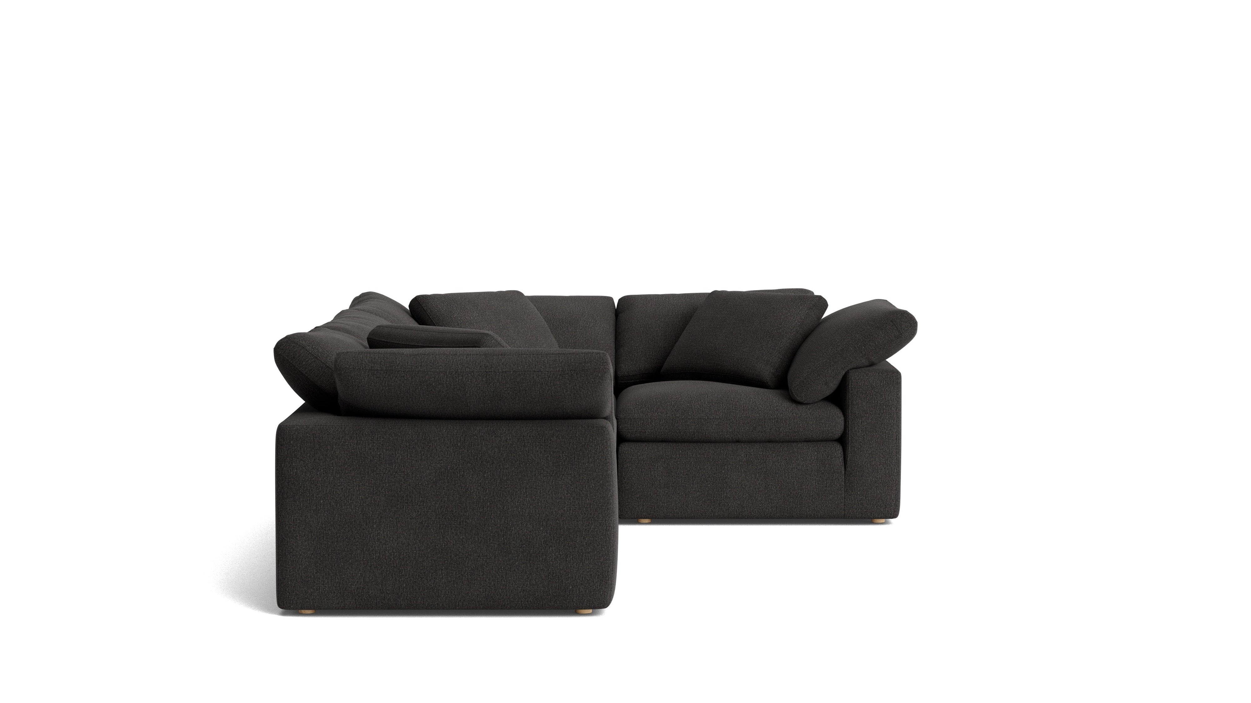 Movie Night™ 4-Piece Modular Sectional Closed, Large, Dark Shadow