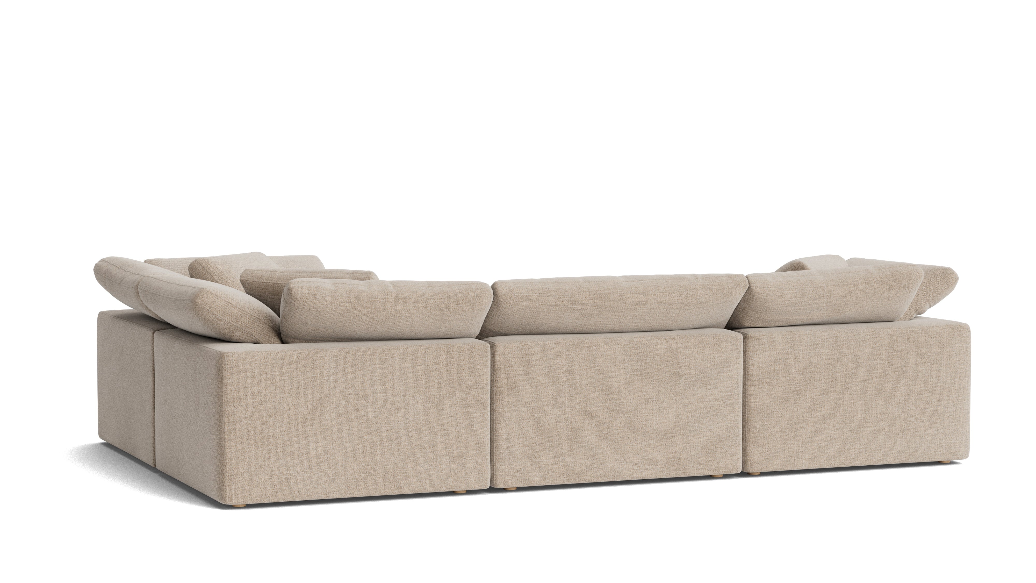 Movie Night™ 4 - Piece Modular Sectional Closed, Large, Champagne - Sundays CompanySEC-YJ-920-041