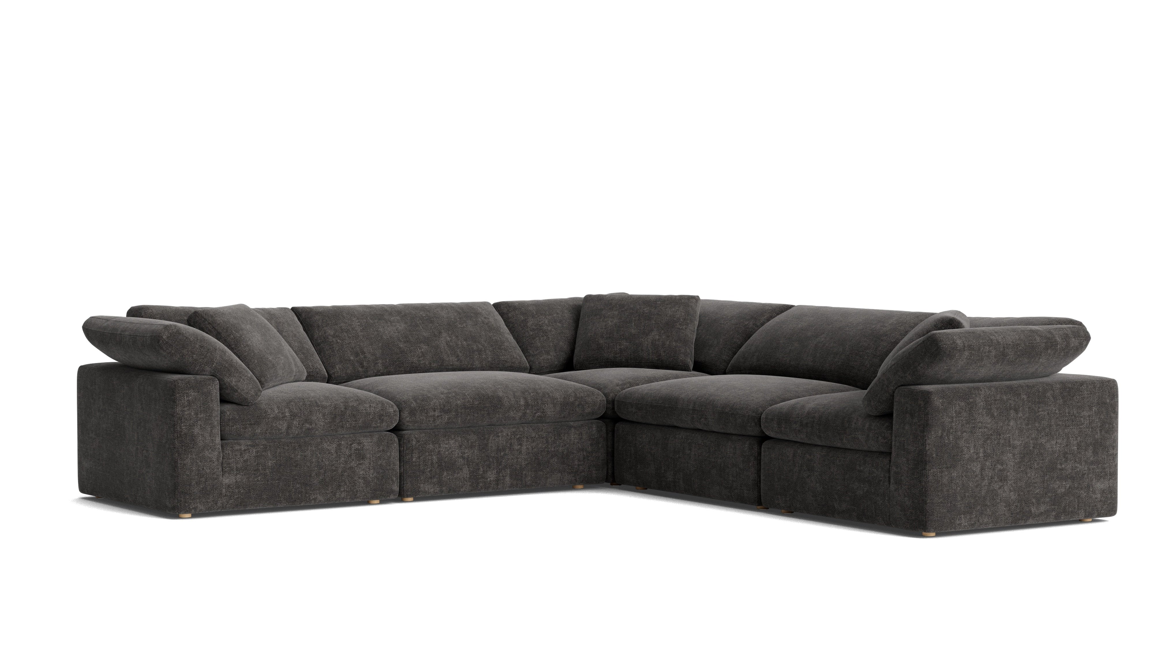 Movie Night™ 5-Piece Modular Sectional Closed, Large, Truffle