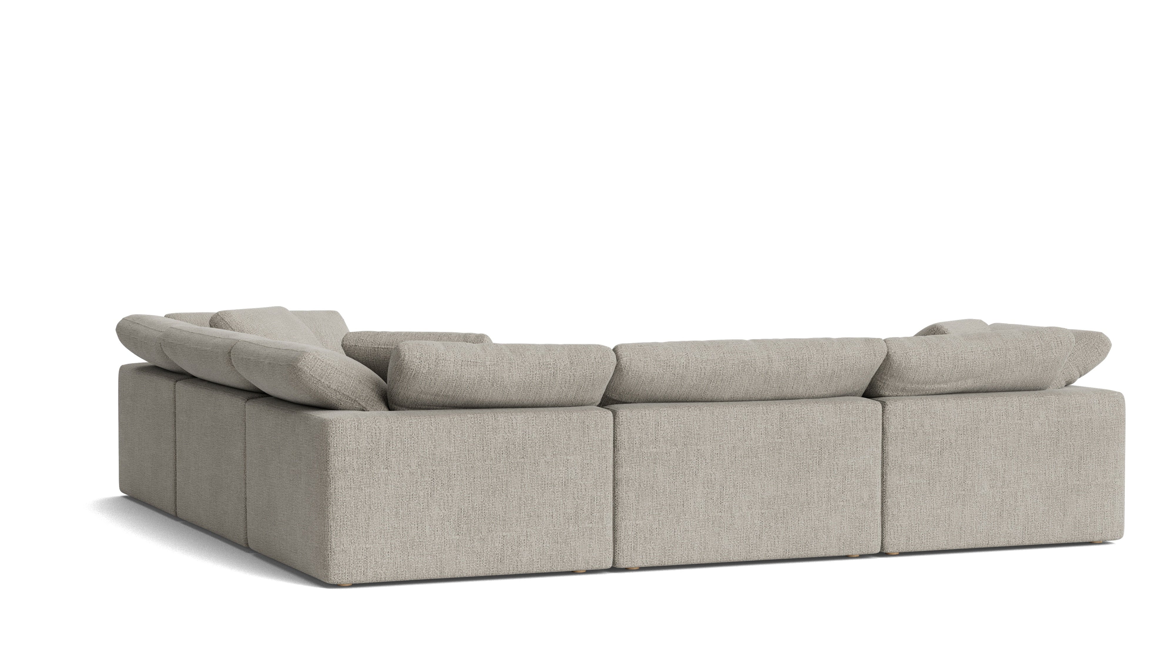 Movie Night™ 5-Piece Modular Sectional Closed, Large, Oatmeal