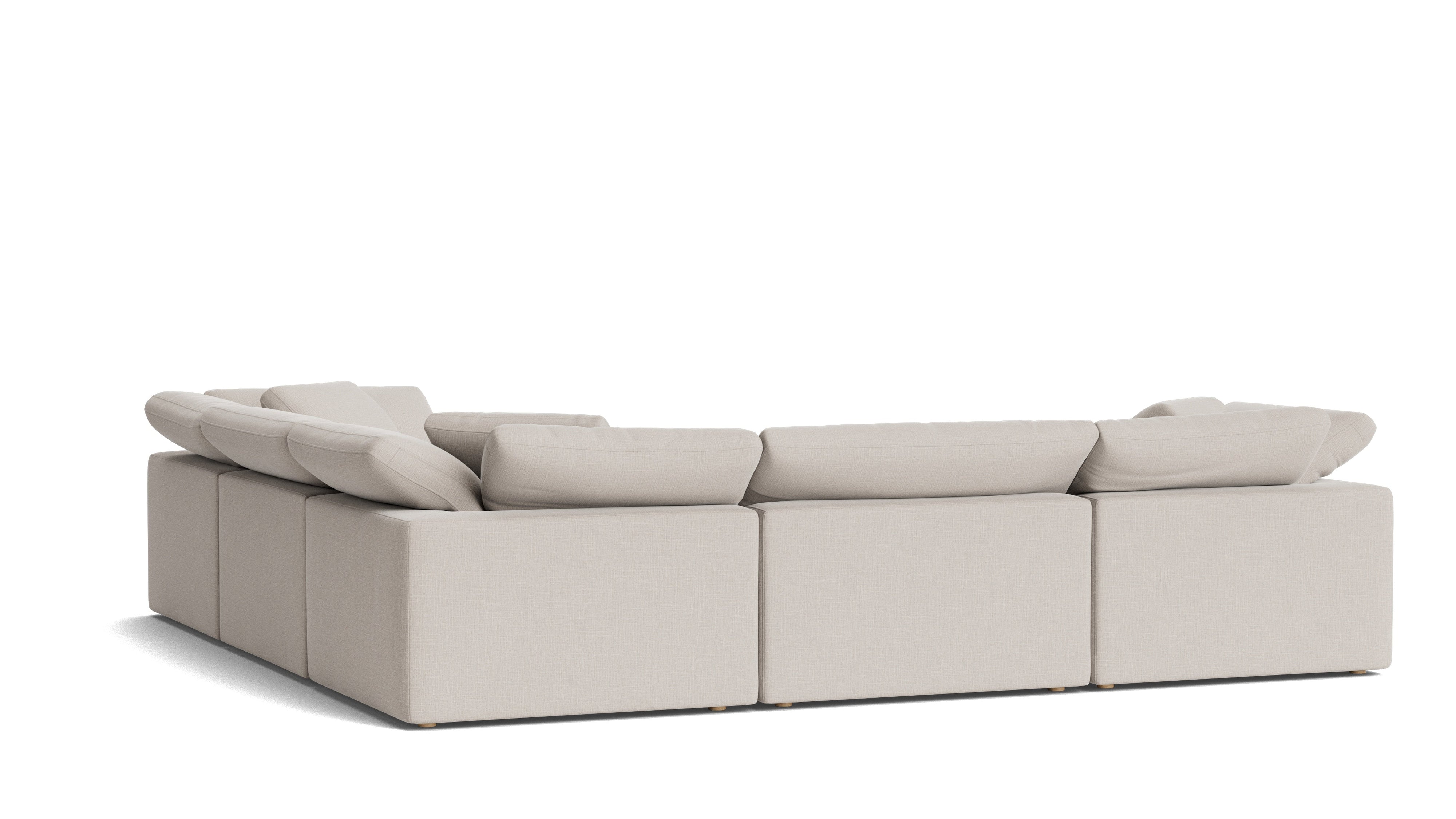Movie Night™ 5-Piece Modular Sectional Closed, Large, Clay