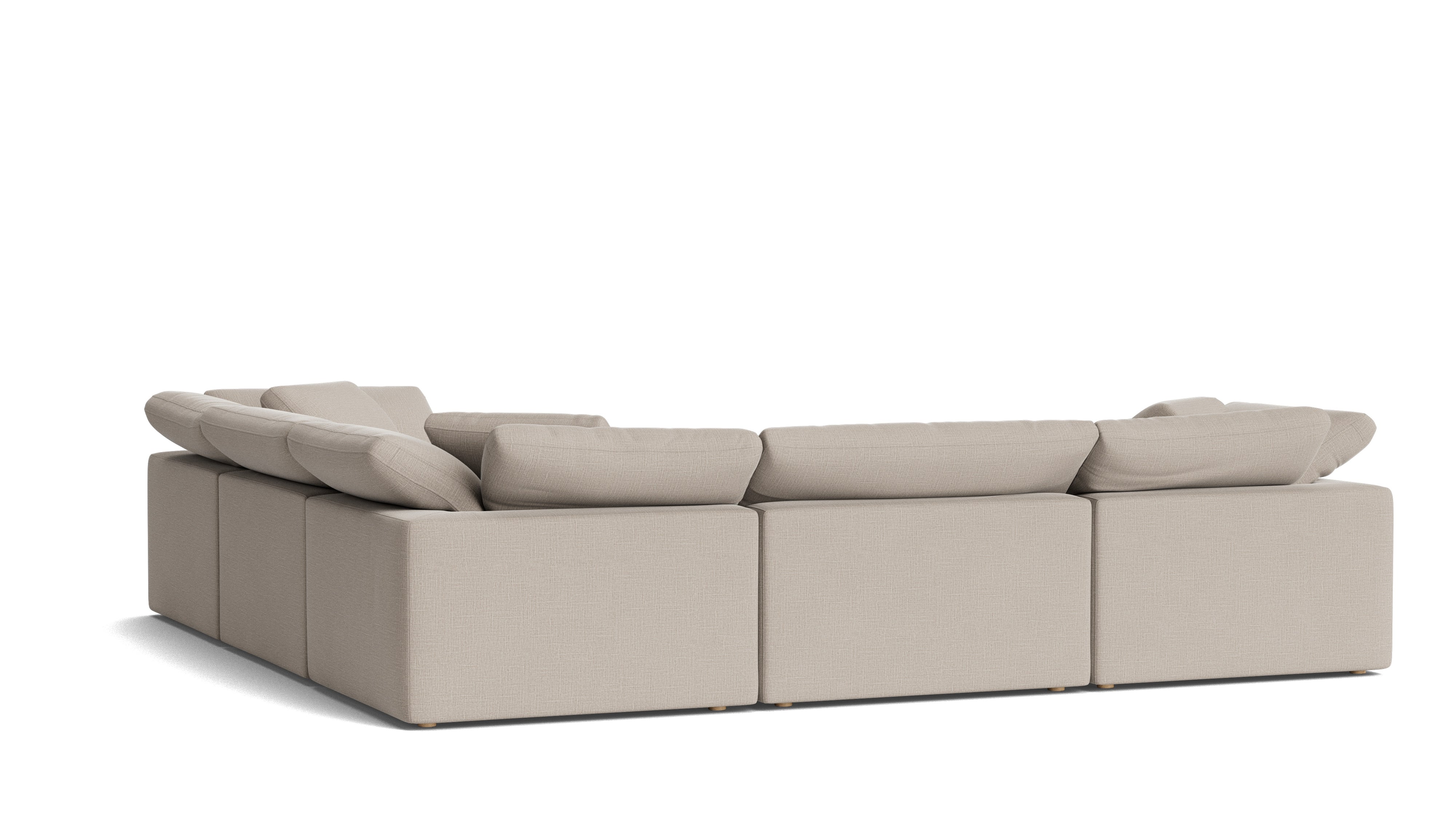 Movie Night™ 5 - Piece Modular Sectional Closed, Large, Light Pebble - Sundays CompanySEC-YJ-921-029