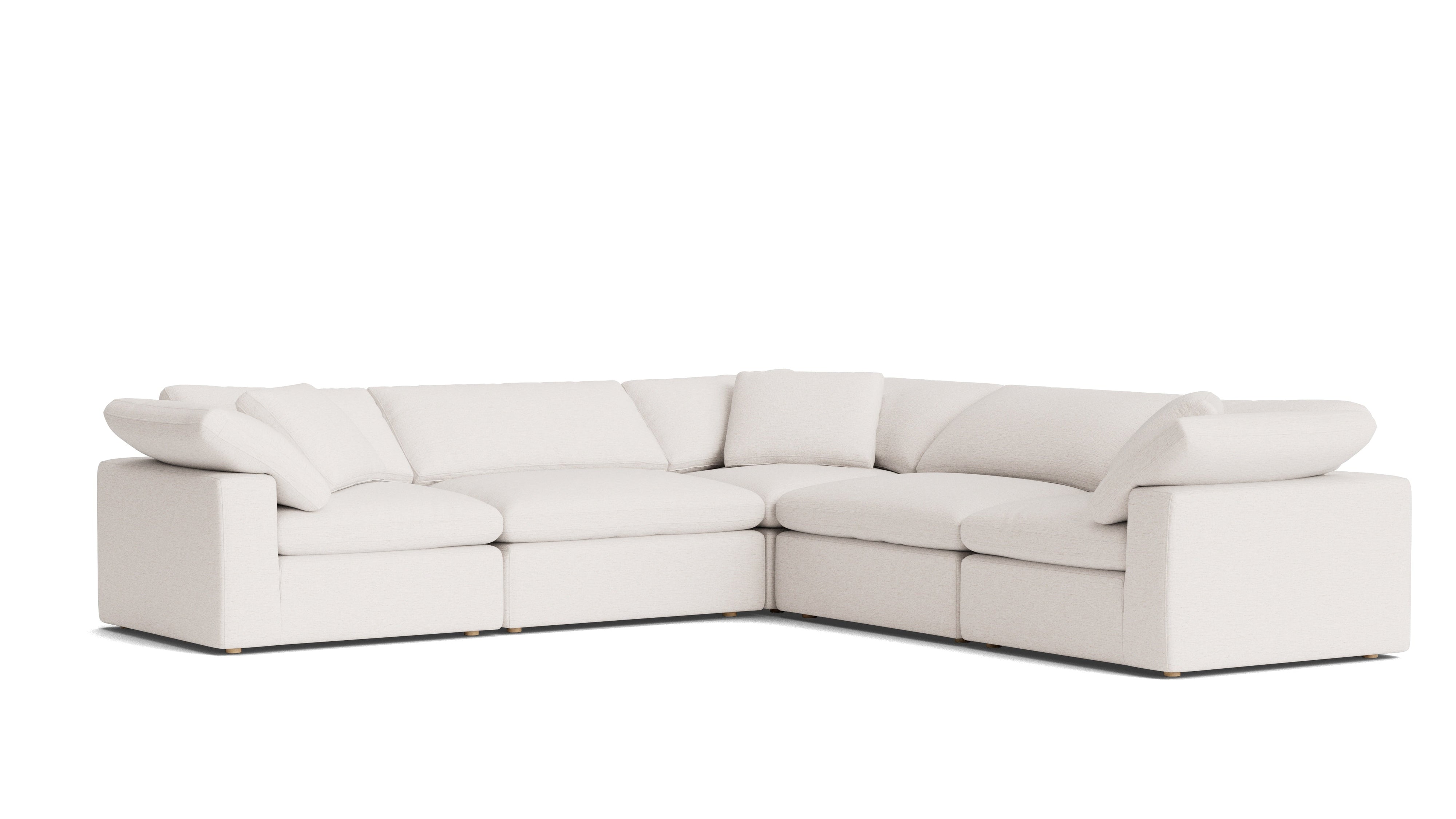 Movie Night™ 5-Piece Modular Sectional Closed, Large, Nomad Snow
