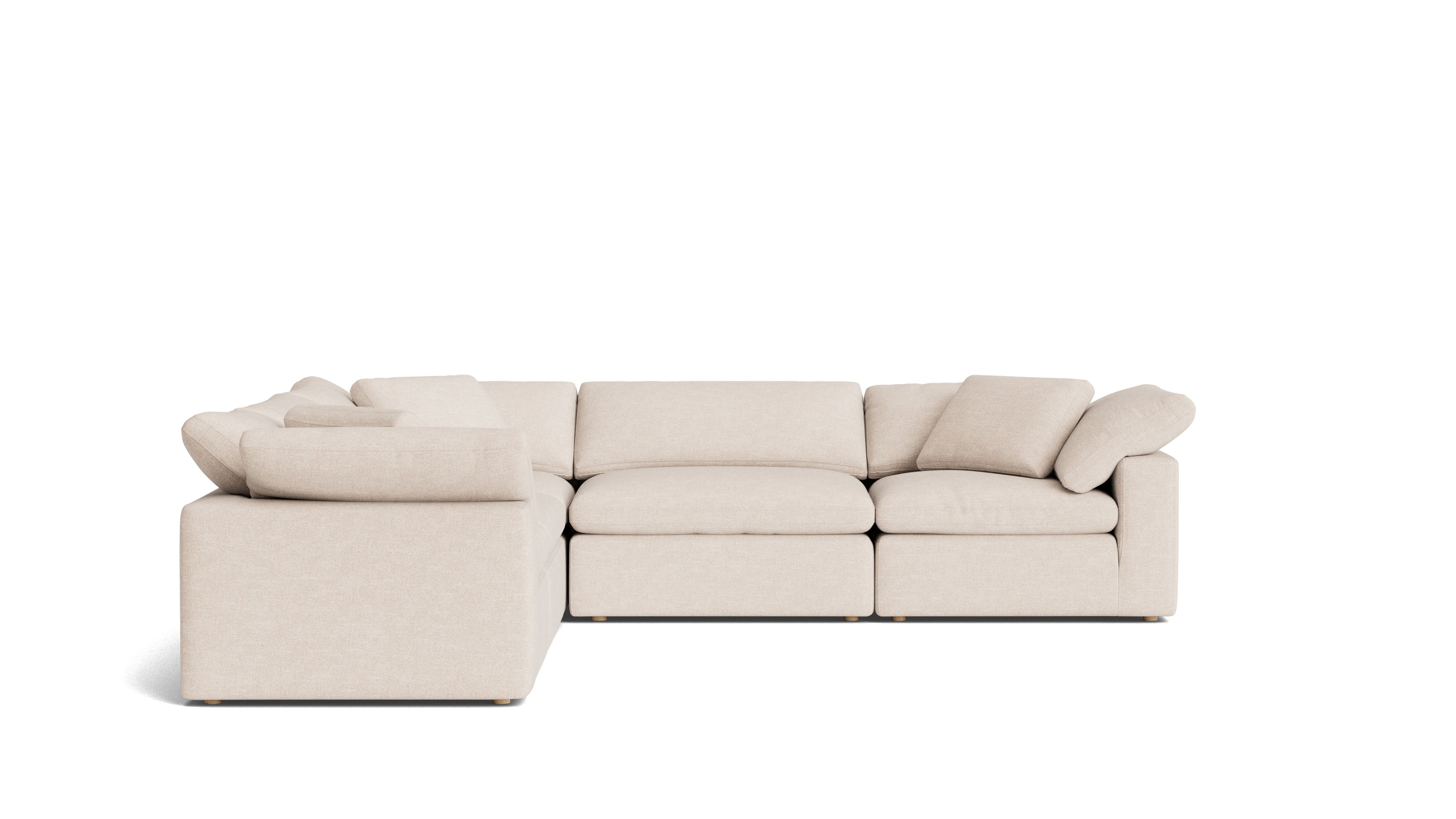 Movie Night™ 5-Piece Modular Sectional Closed, Large, Sunbeam