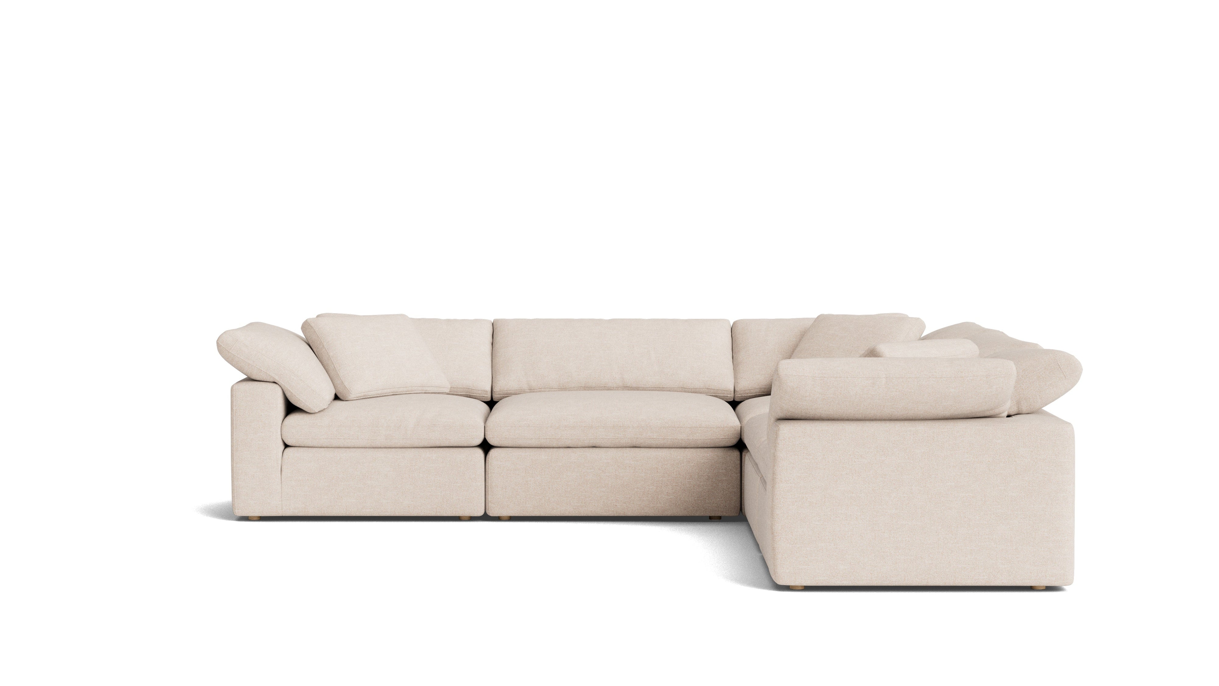 Movie Night™ 5-Piece Modular Sectional Closed, Large, Sunbeam