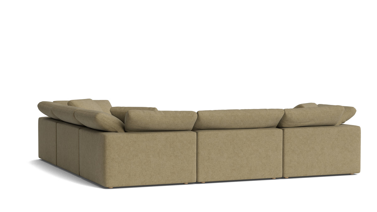 Movie Night™ 5-Piece Modular Sectional Closed, Large, Olive
