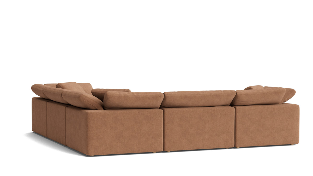 Movie Night™ 5-Piece Modular Sectional Closed, Large, Spice