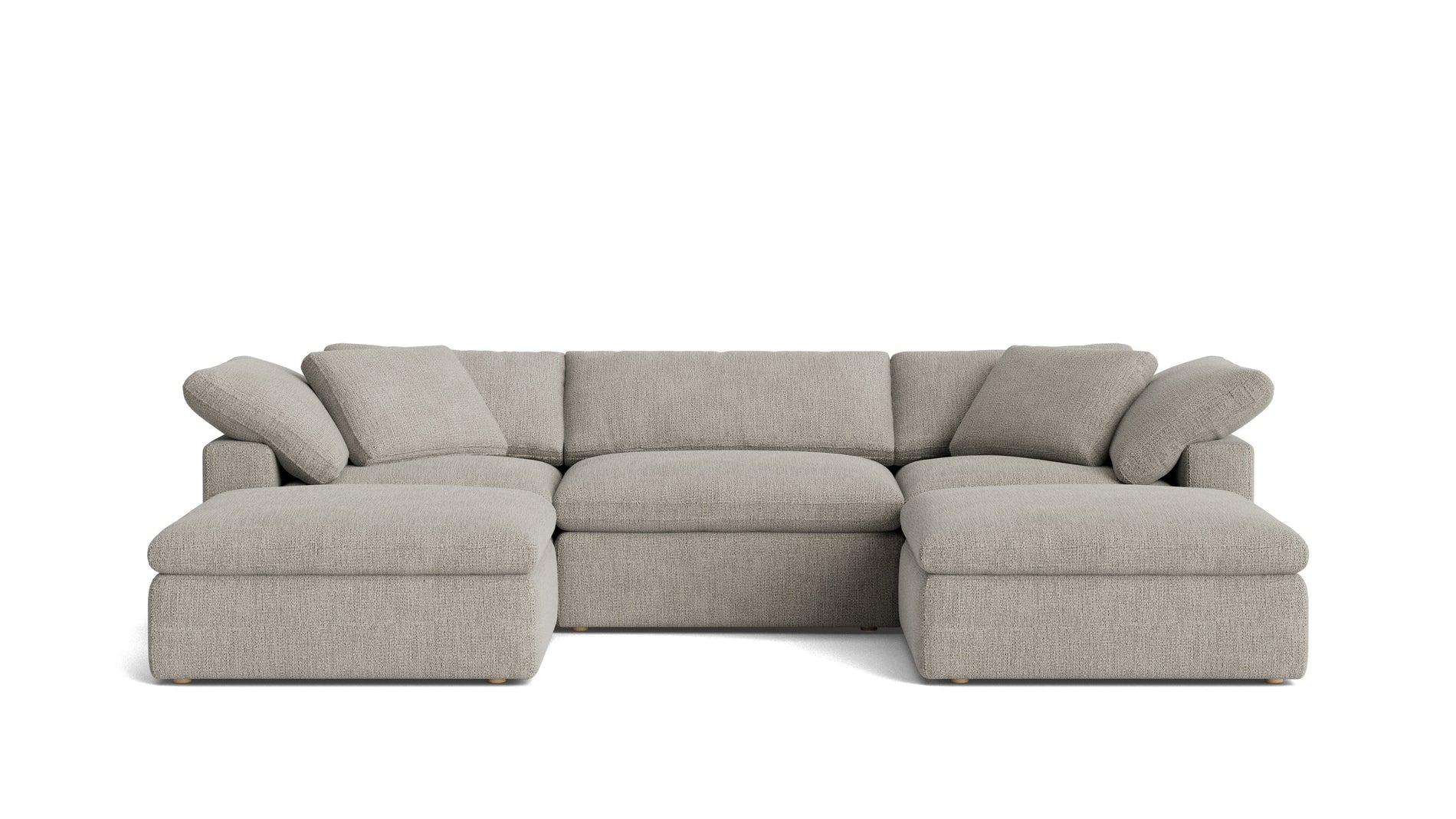 Movie Night™ 5-Piece Modular U-Shaped Sectional, Large, Oatmeal_image