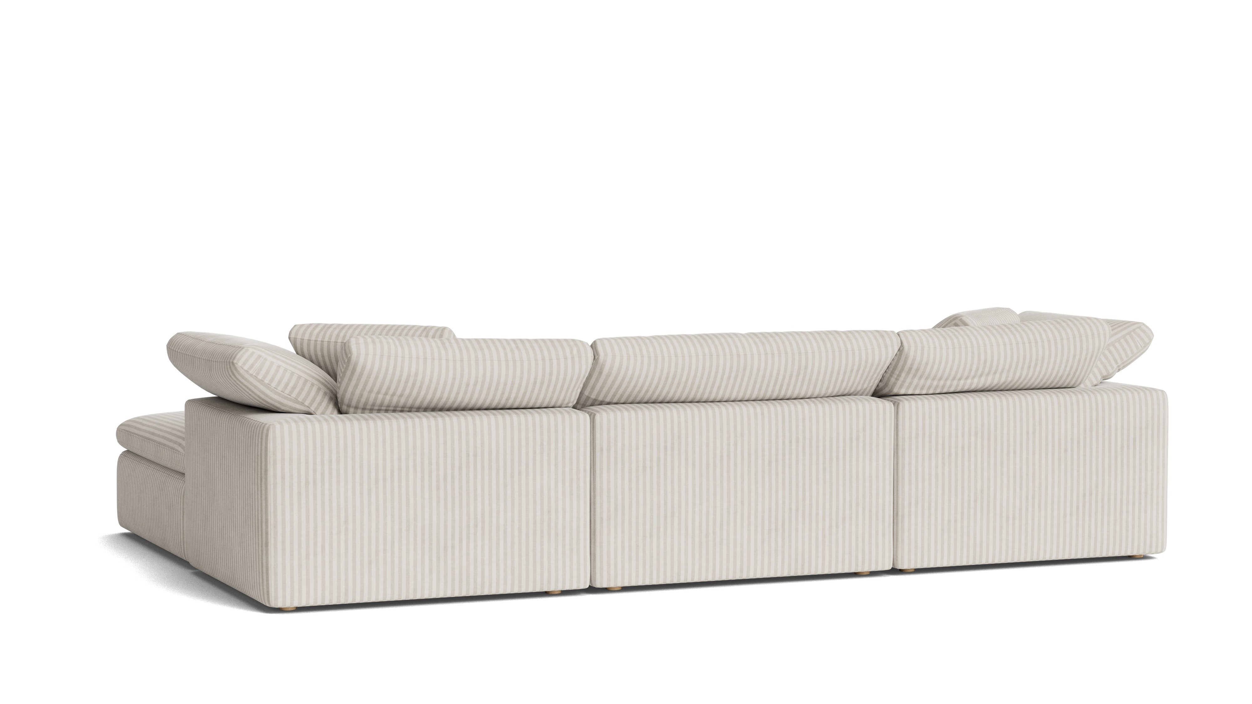 Movie Night™ 5-Piece Modular U-Shaped Sectional, Large, Newport Stripe