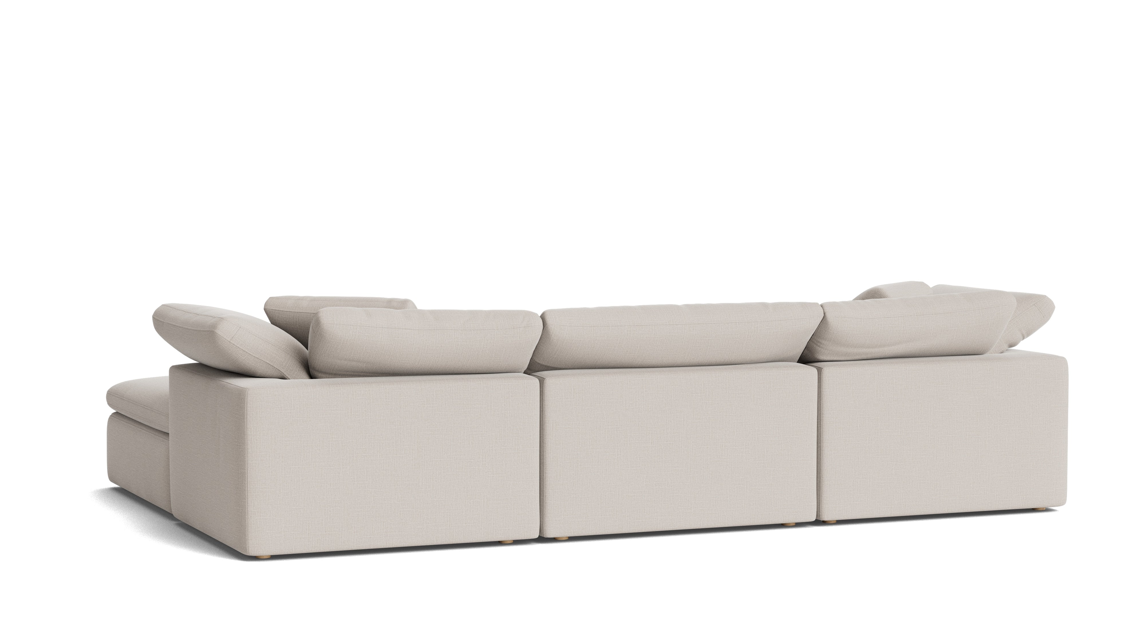 Movie Night™ 5 - Piece Modular U - Shaped Sectional, Large, Clay - Sundays CompanySEC-YJ-922-015