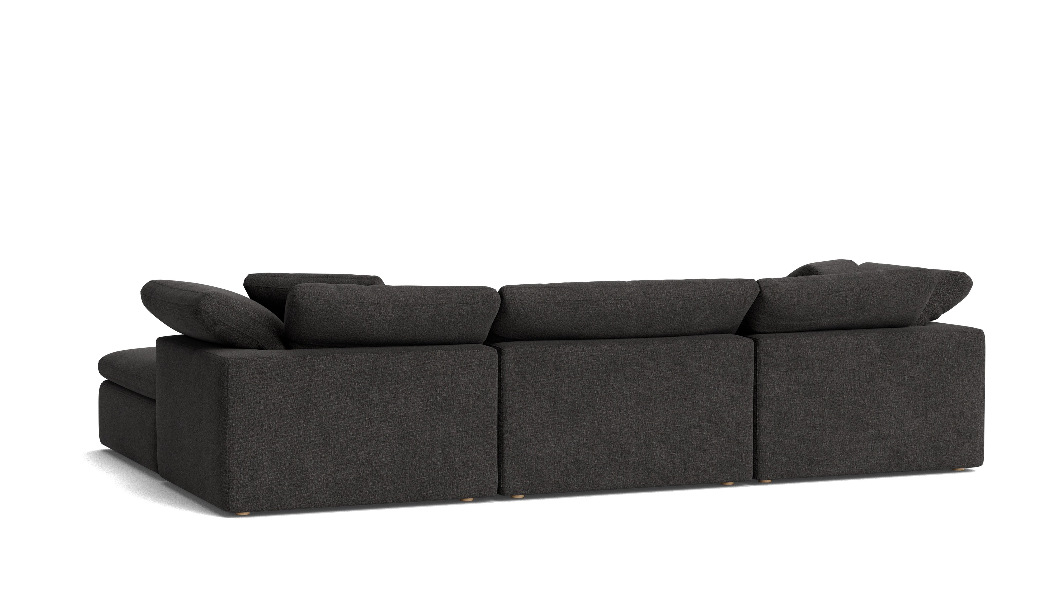 Movie Night™ 5-Piece Modular U-Shaped Sectional, Large, Dark Shadow