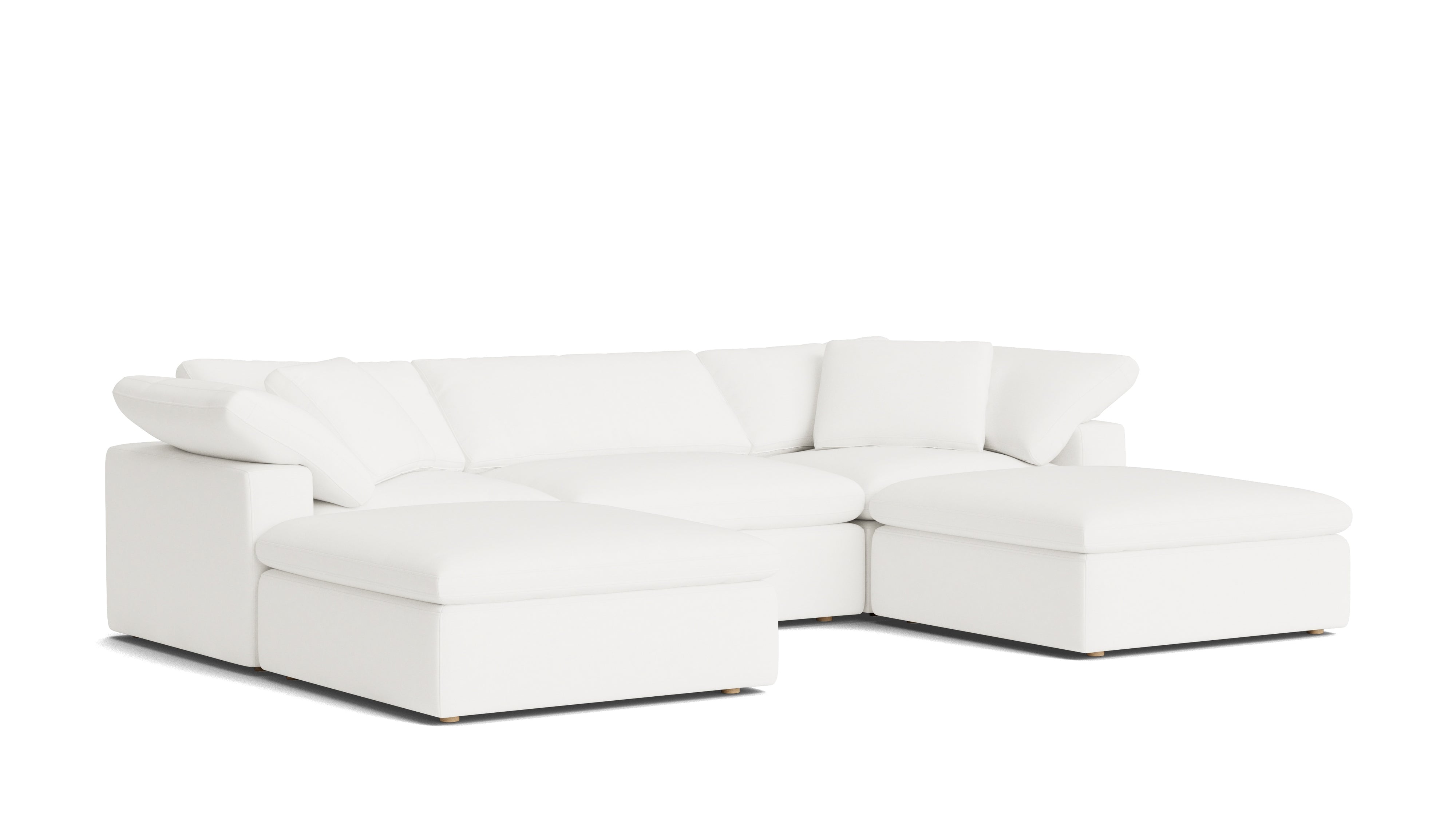 Movie Night™ 5 - Piece Modular U - Shaped Sectional, Large, Brie - Sundays CompanySEC-YJ-922-037