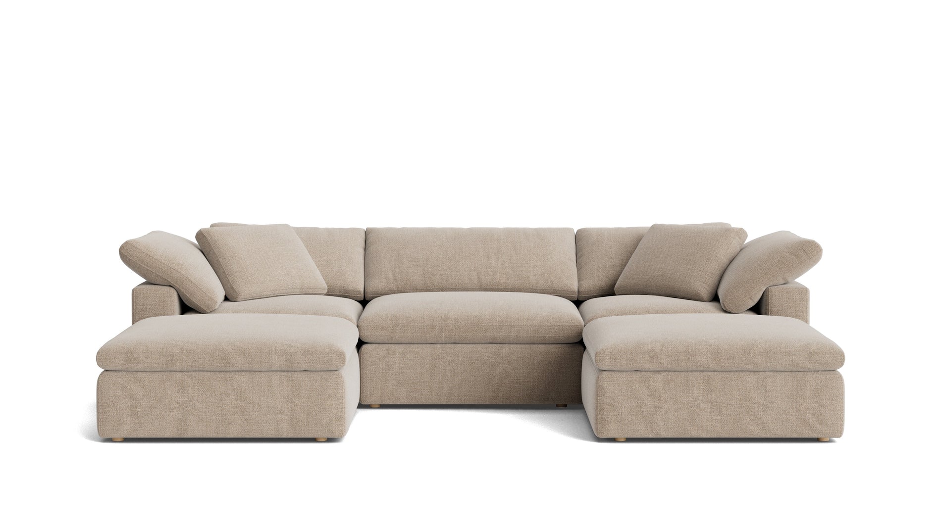 Movie Night™ 5-Piece Modular U-Shaped Sectional, Large, Champagne_image