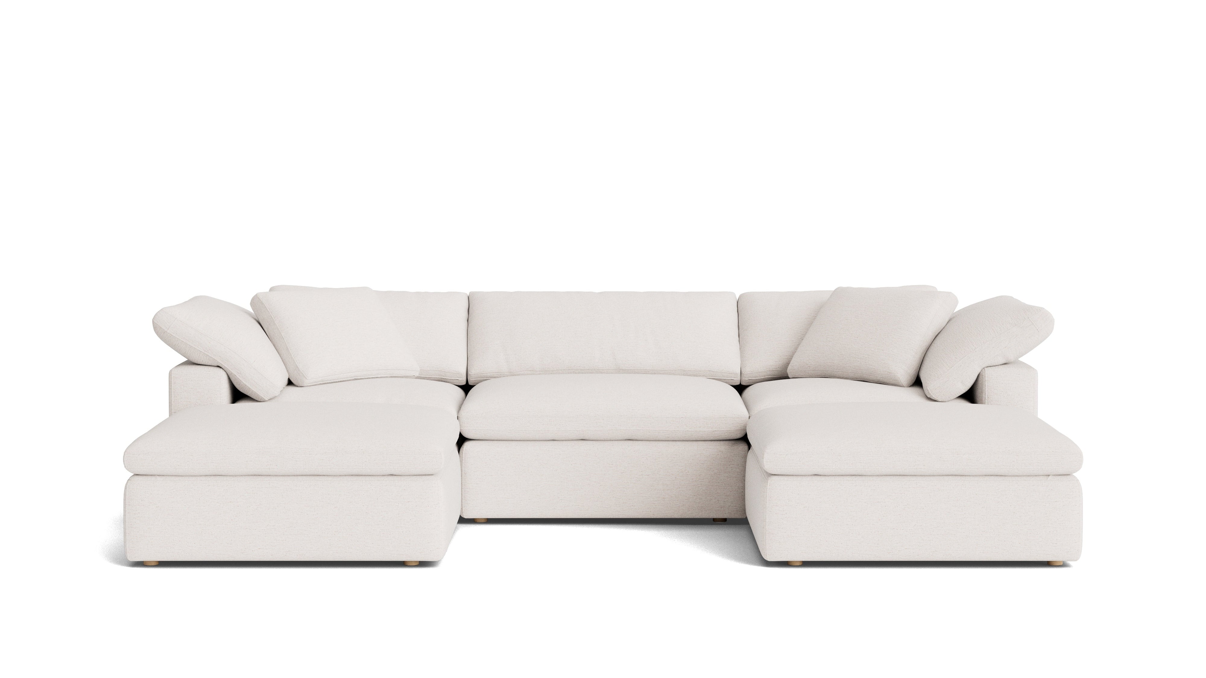 Movie Night™ 5-Piece Modular U-Shaped Sectional, Large, Nomad Snow