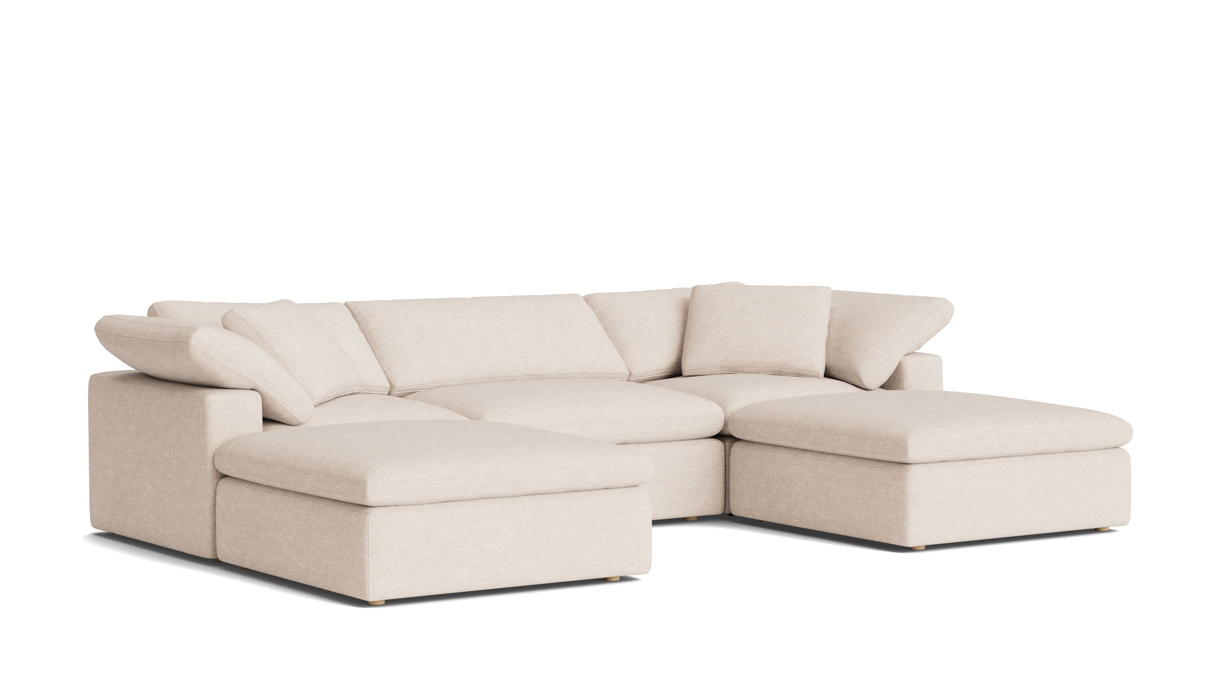 Movie Night™ 5-Piece Modular U-Shaped Sectional, Large, Sunbeam