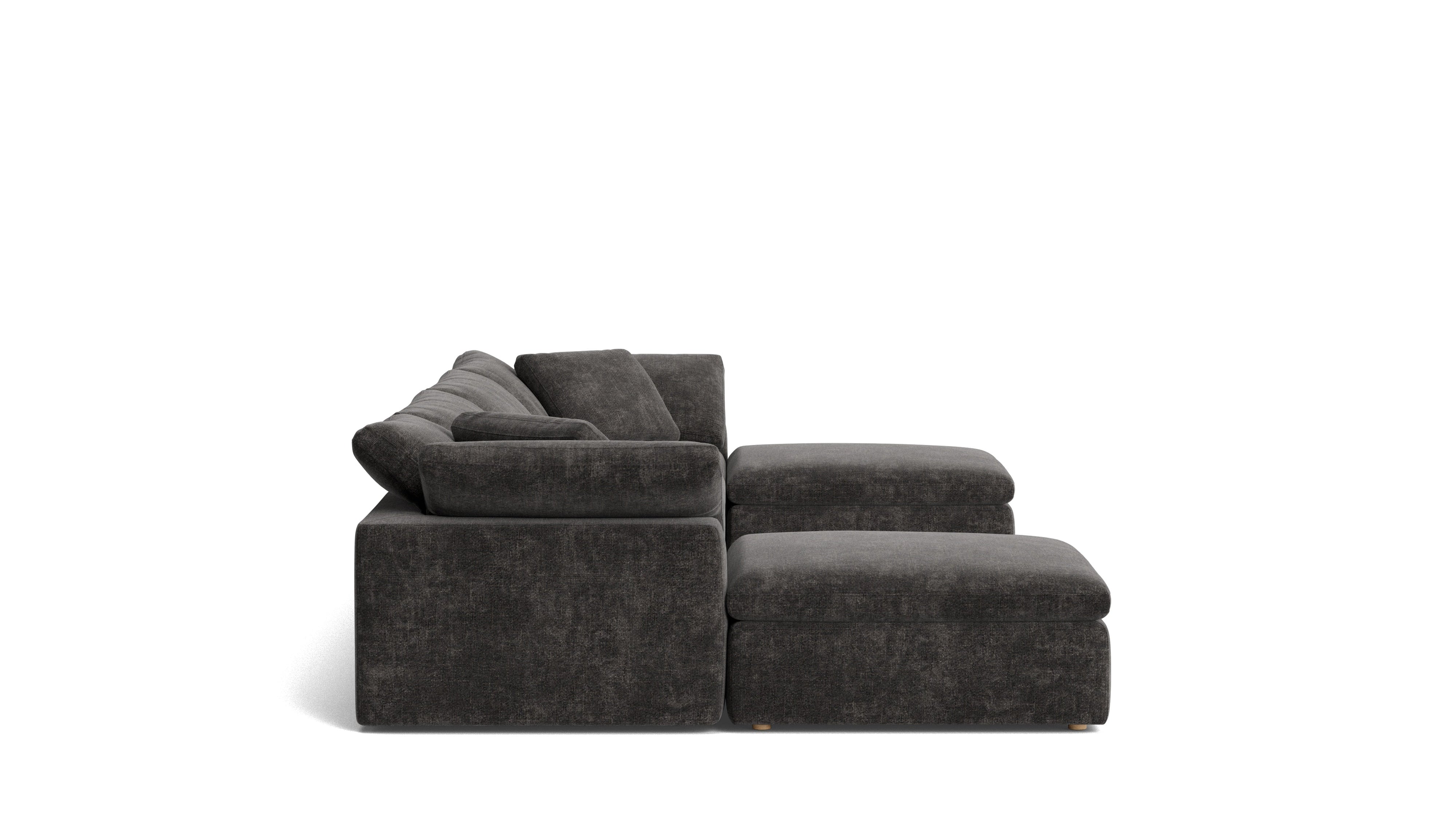 Movie Night™ 6-Piece Modular U-Shaped Sectional, Large, Truffle