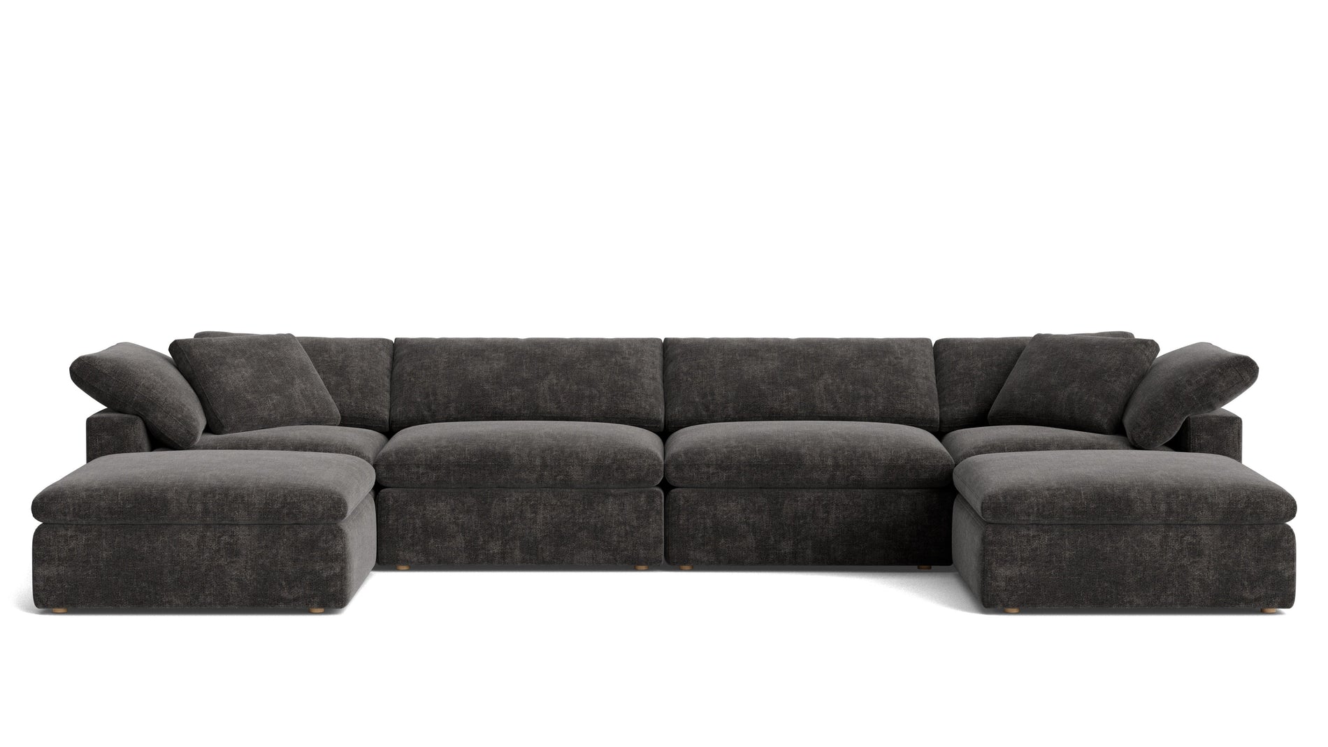 Movie Night™ 6-Piece Modular U-Shaped Sectional, Large, Truffle_image