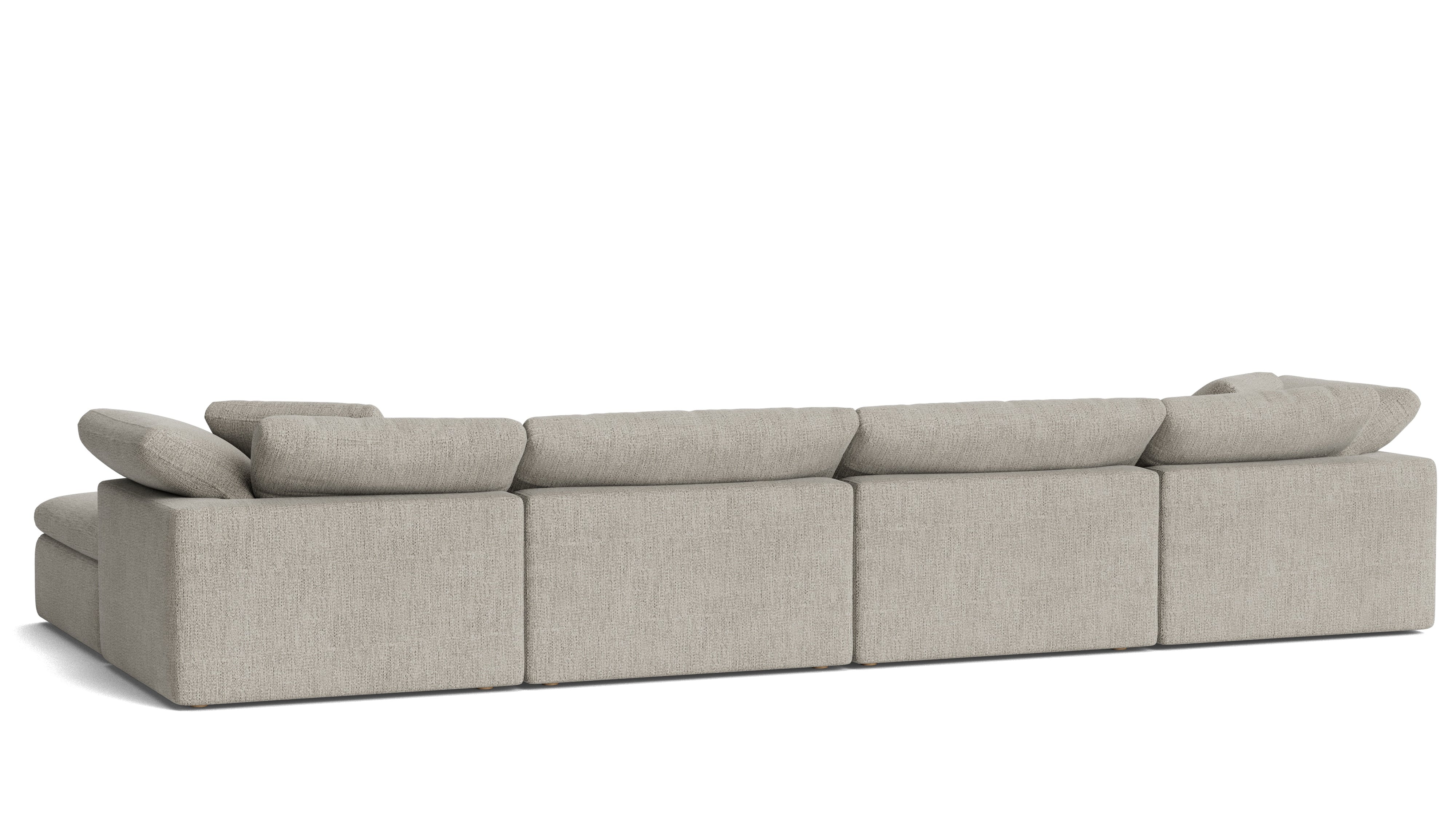 Movie Night™ 6 - Piece Modular U - Shaped Sectional, Large, Oatmeal - Sundays CompanySEC-YJ-923-007