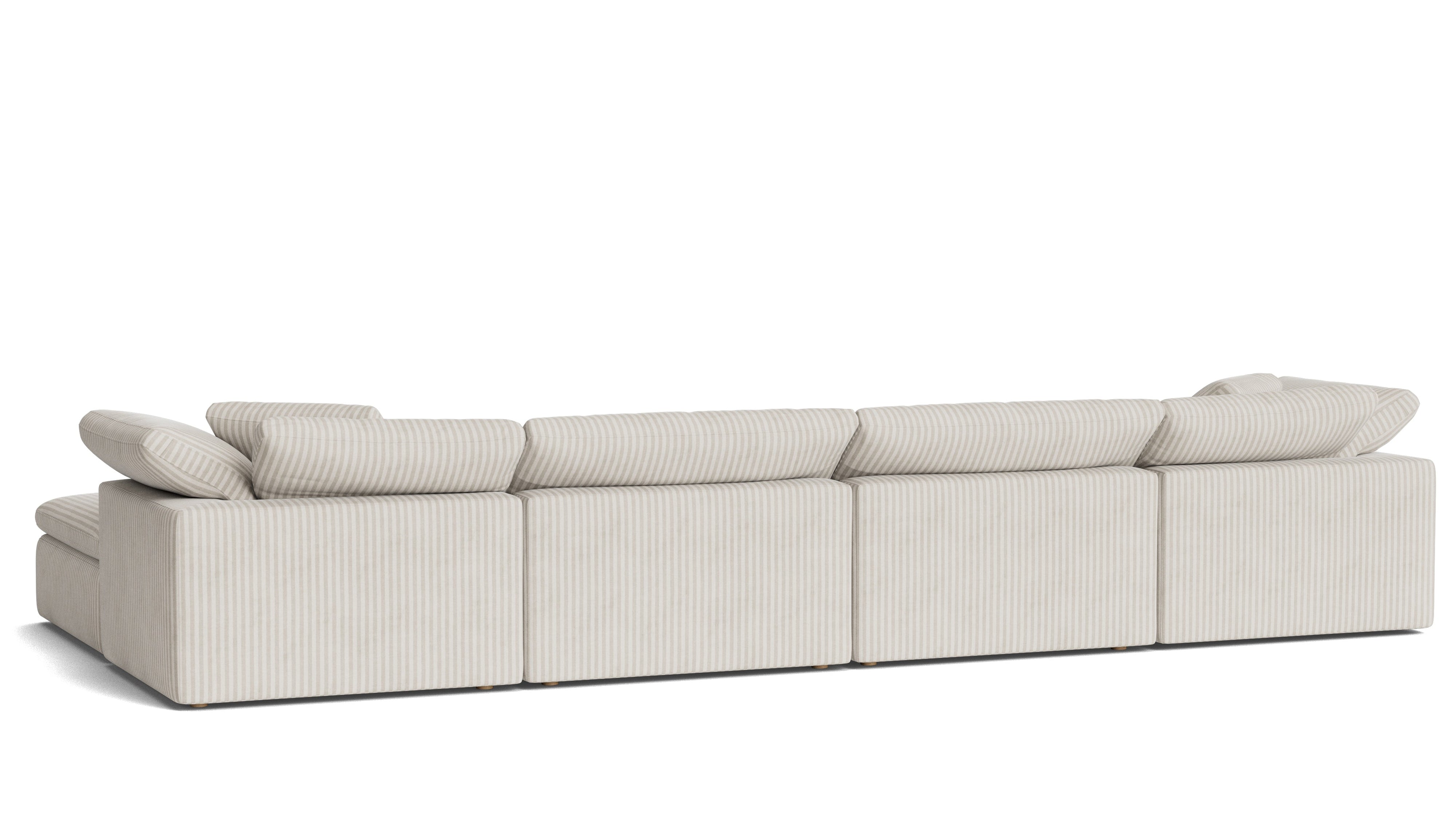 Movie Night™ 6-Piece Modular U-Shaped Sectional, Large, Newport Stripe
