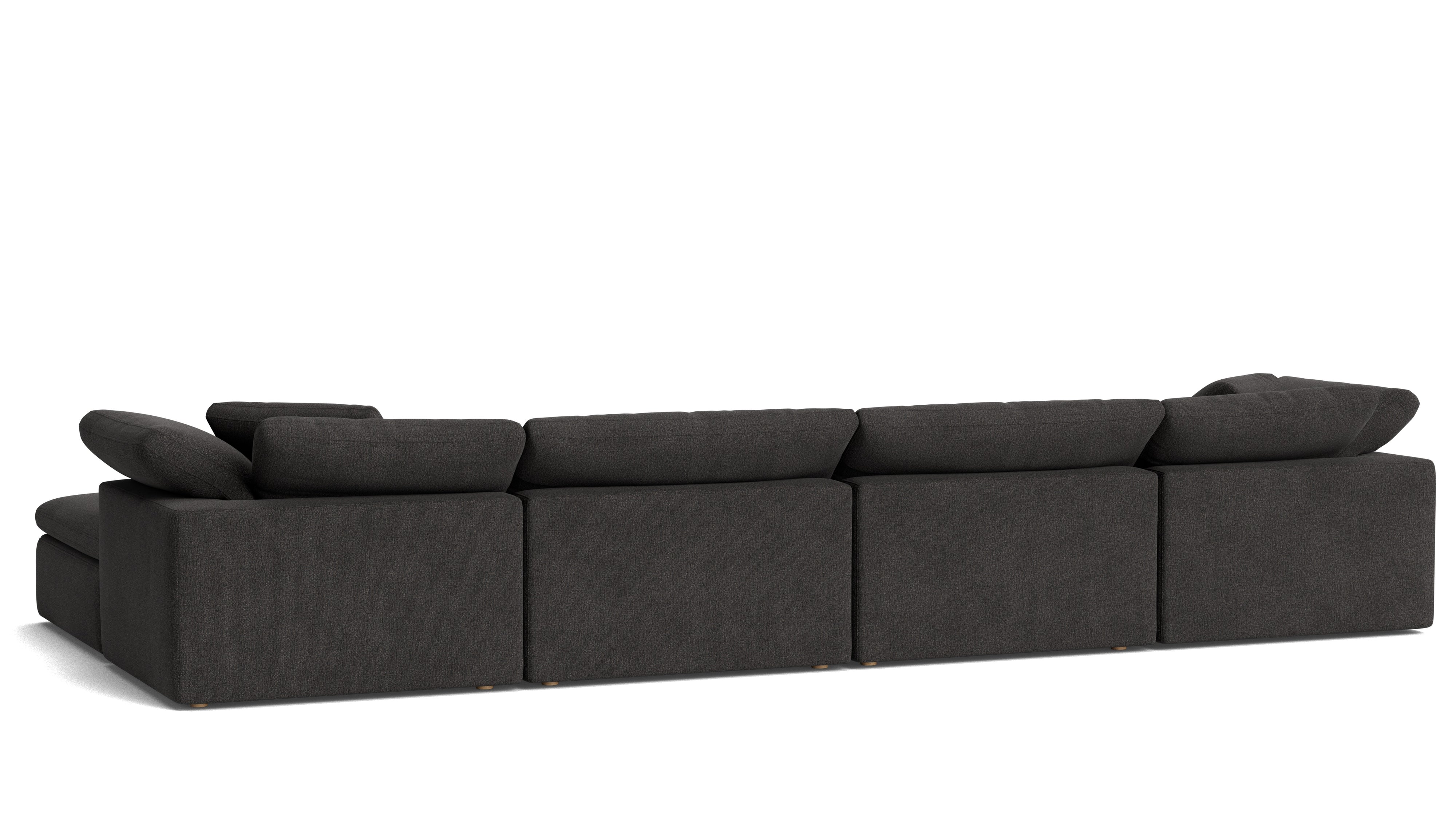Movie Night™ 6 - Piece Modular U - Shaped Sectional, Large, Dark Shadow - Sundays CompanySEC-YJ-923-025