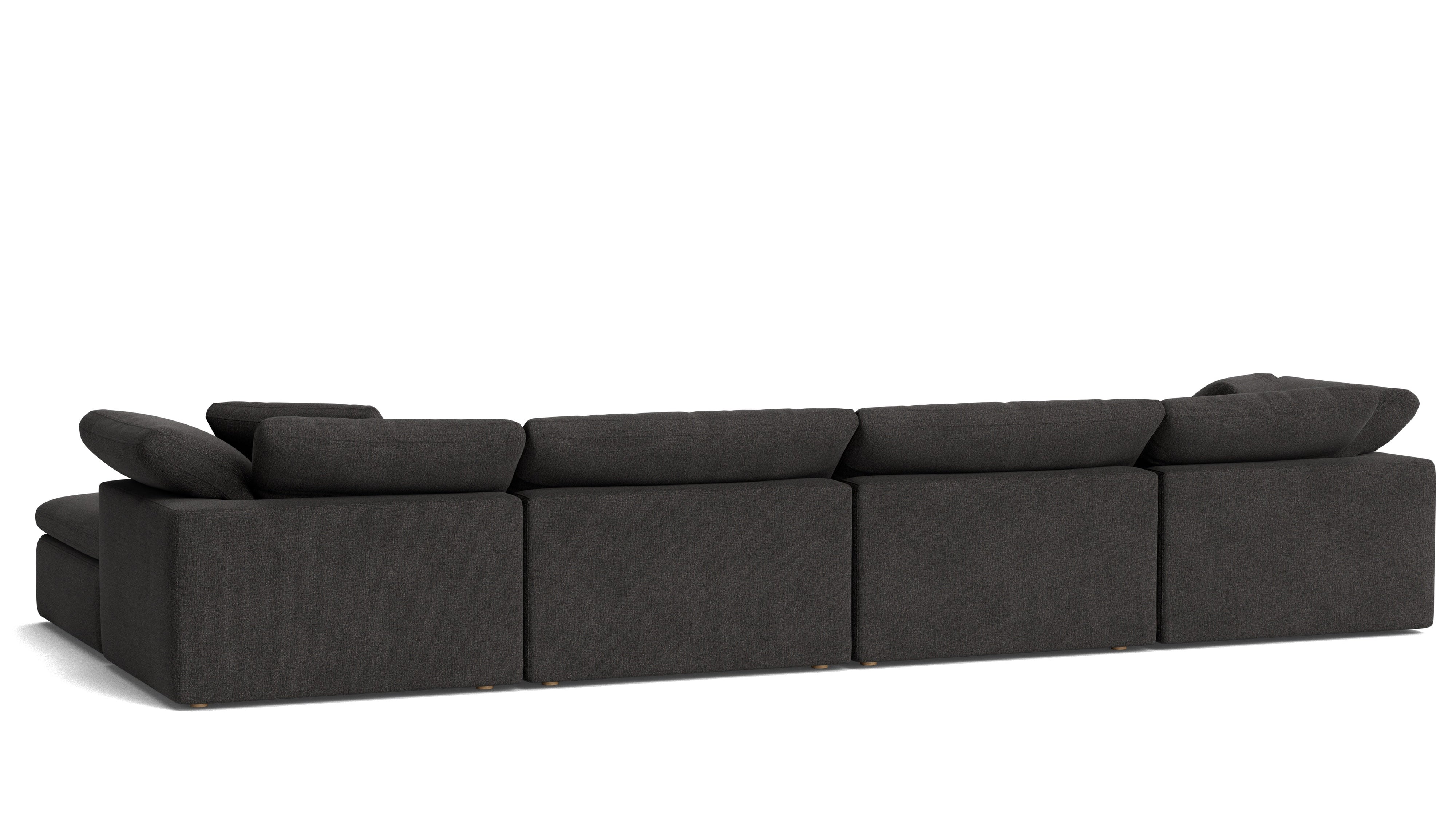 Movie Night™ 6-Piece Modular U-Shaped Sectional, Large, Dark Shadow