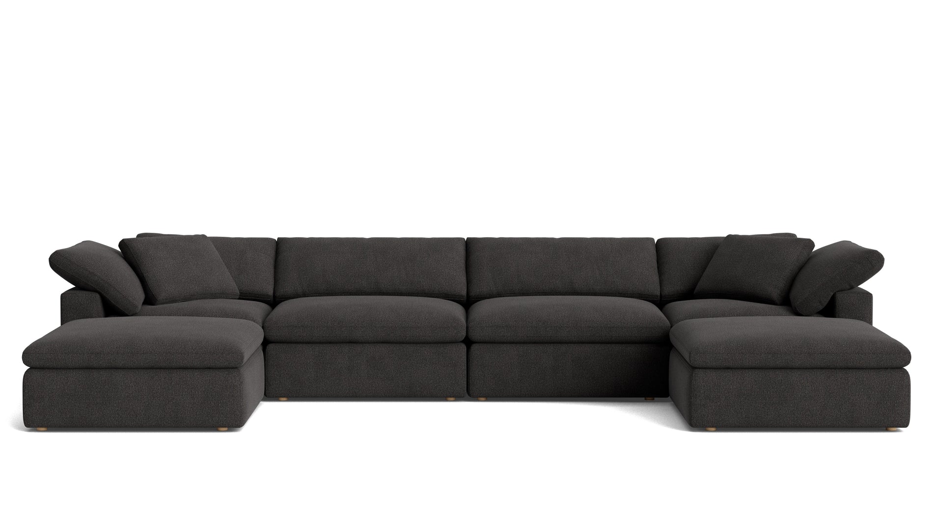 Movie Night™ 6-Piece Modular U-Shaped Sectional, Large, Dark Shadow_image