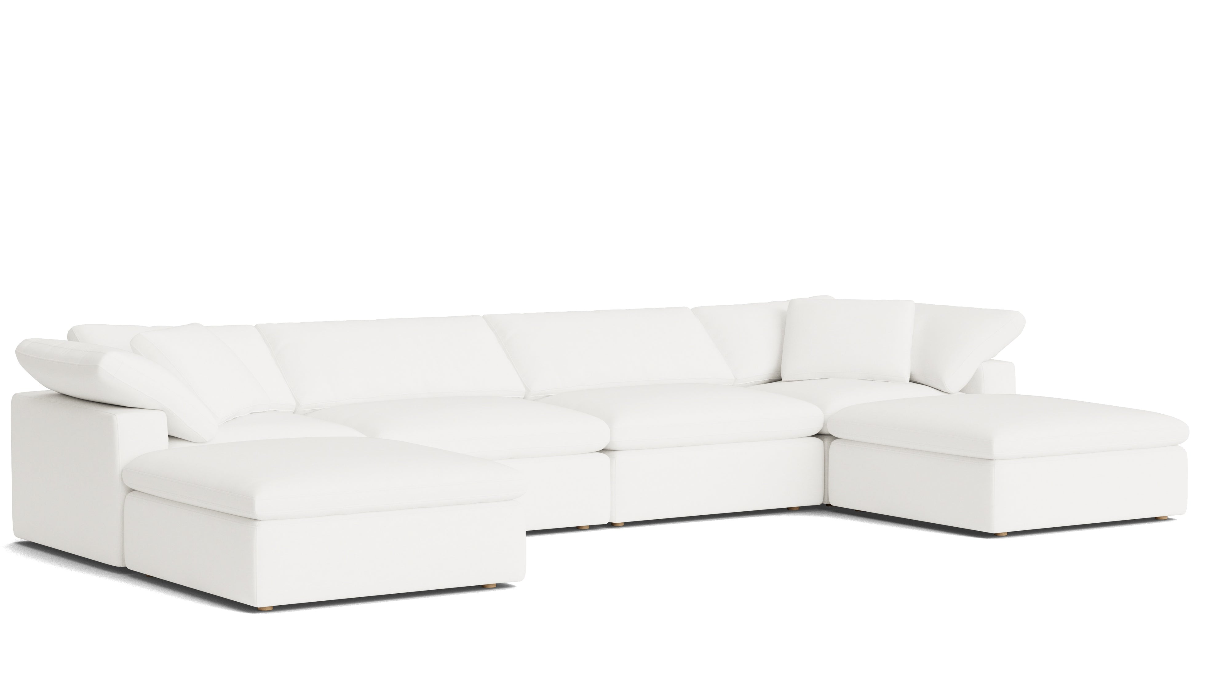 Movie Night™ 6 - Piece Modular U - Shaped Sectional, Large, Brie - Sundays CompanySEC-YJ-923-037
