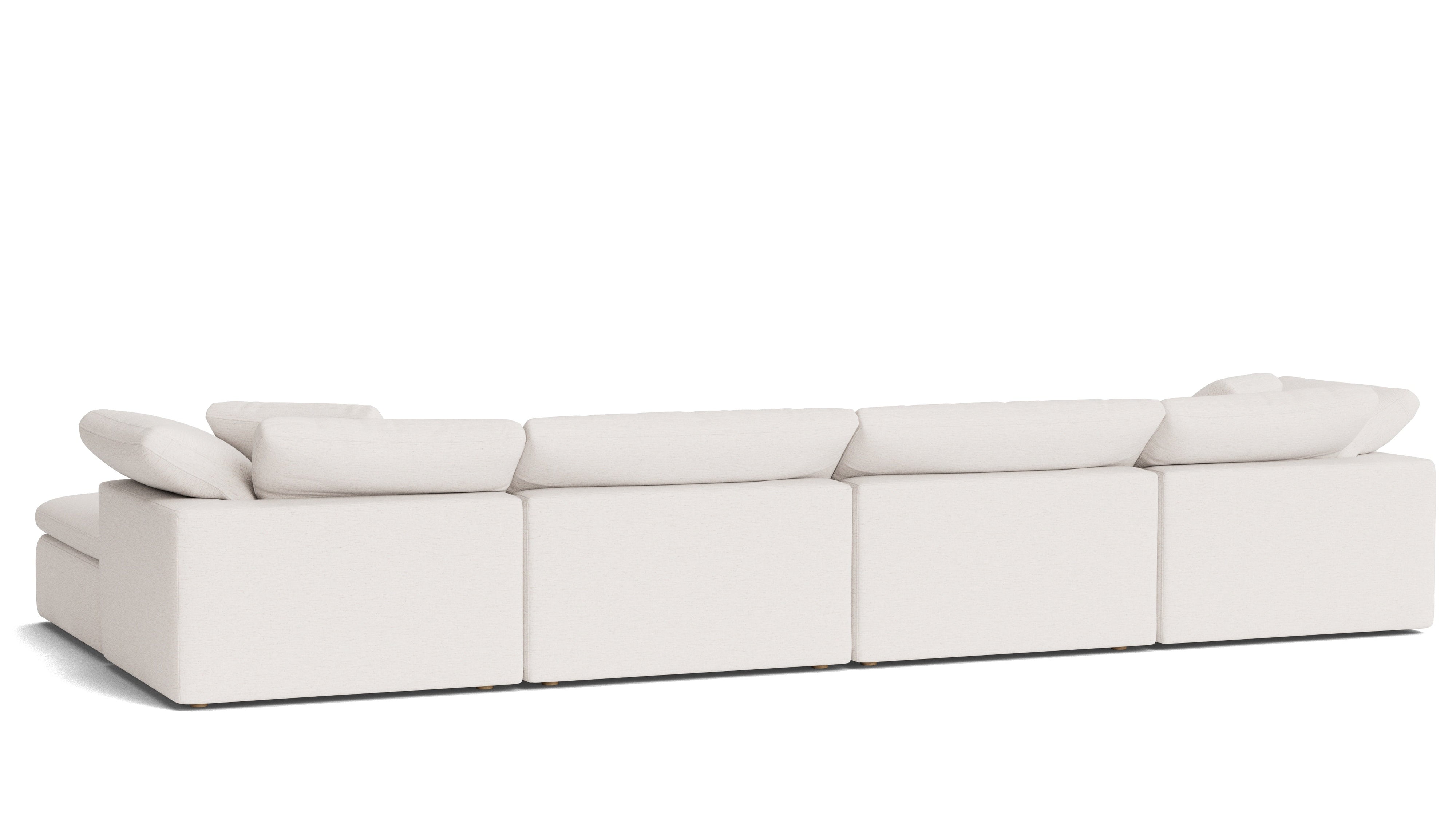 Movie Night™ 6-Piece Modular U-Shaped Sectional, Large, Nomad Snow