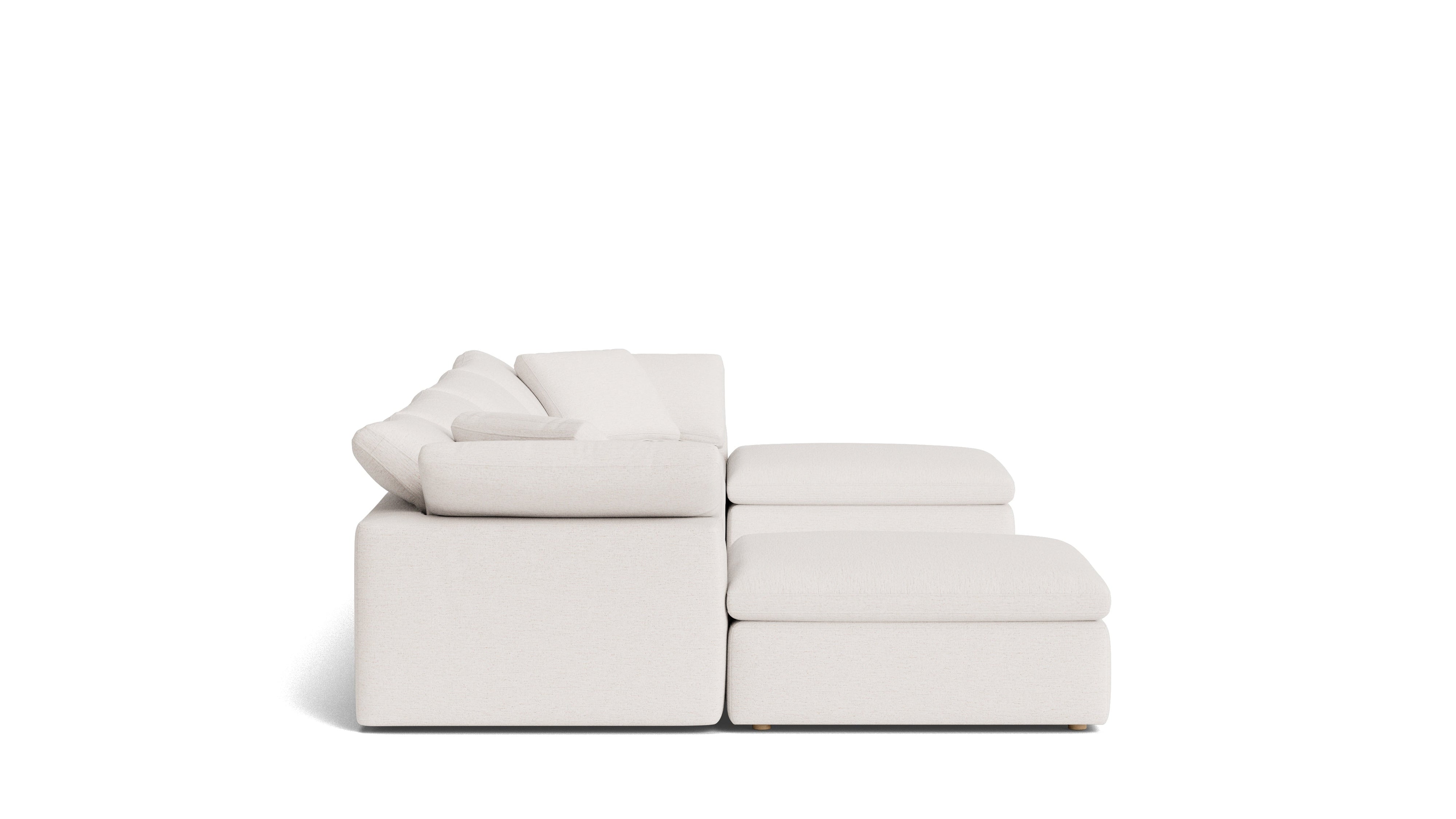 Movie Night™ 6-Piece Modular U-Shaped Sectional, Large, Nomad Snow