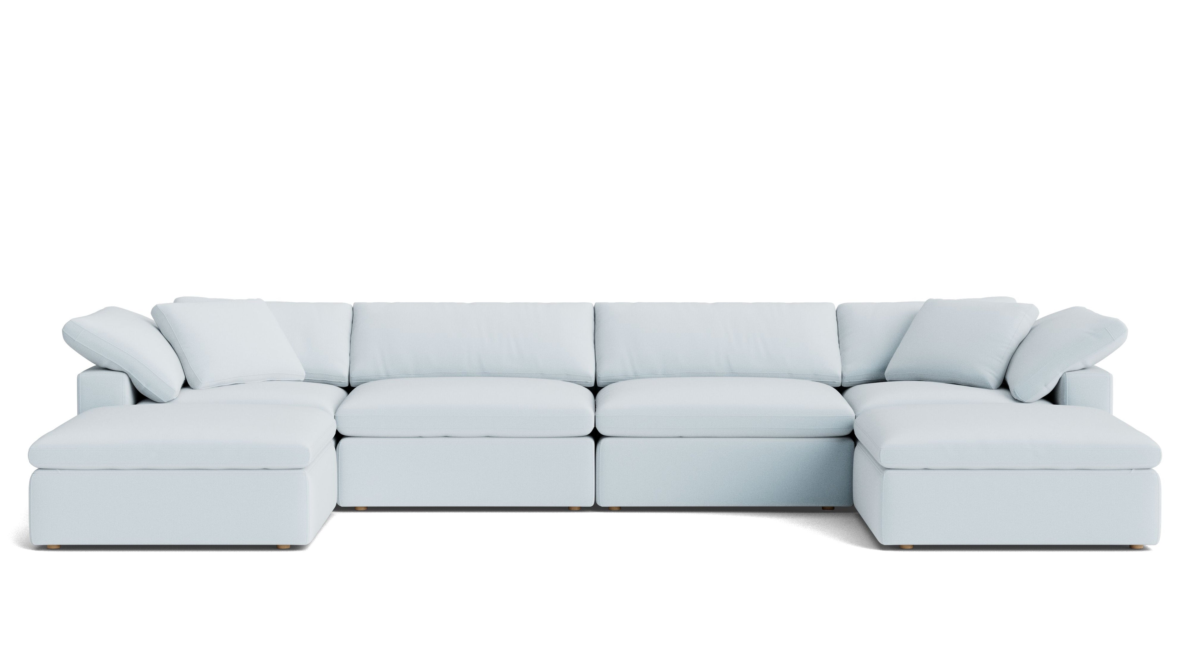 Movie Night™ 6-Piece Modular U-Shaped Sectional, Large, Cove