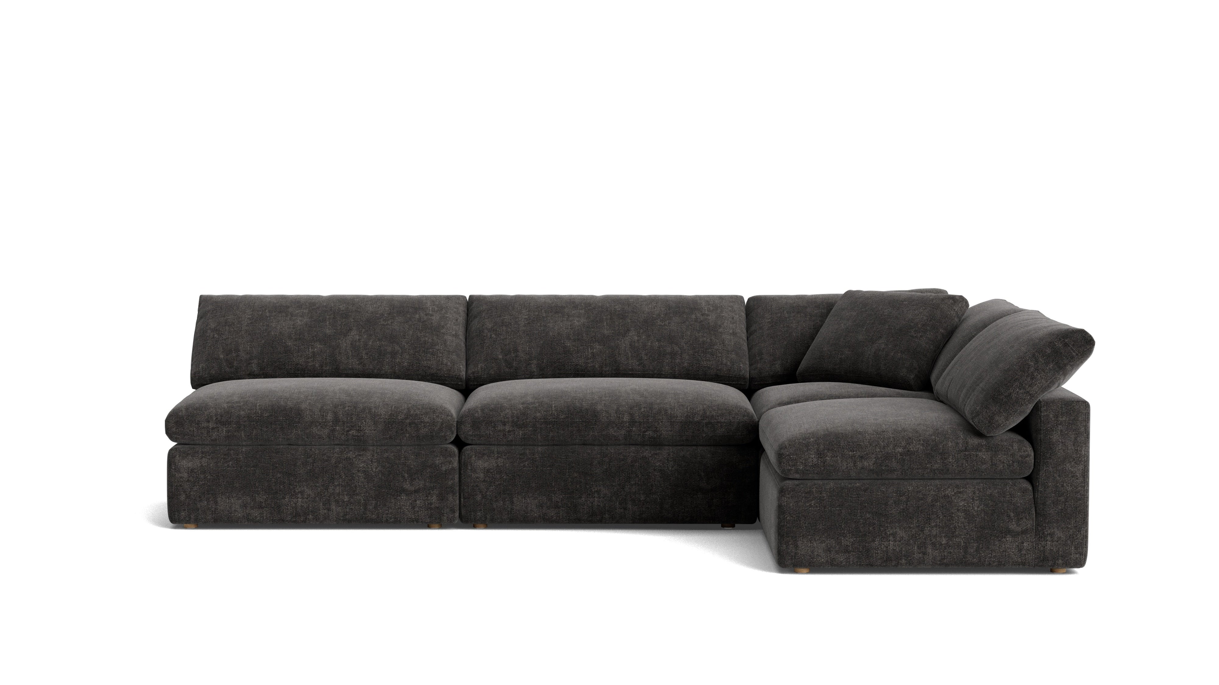 Movie Night™ 4-Piece Modular Sectional Open, Large, Truffle