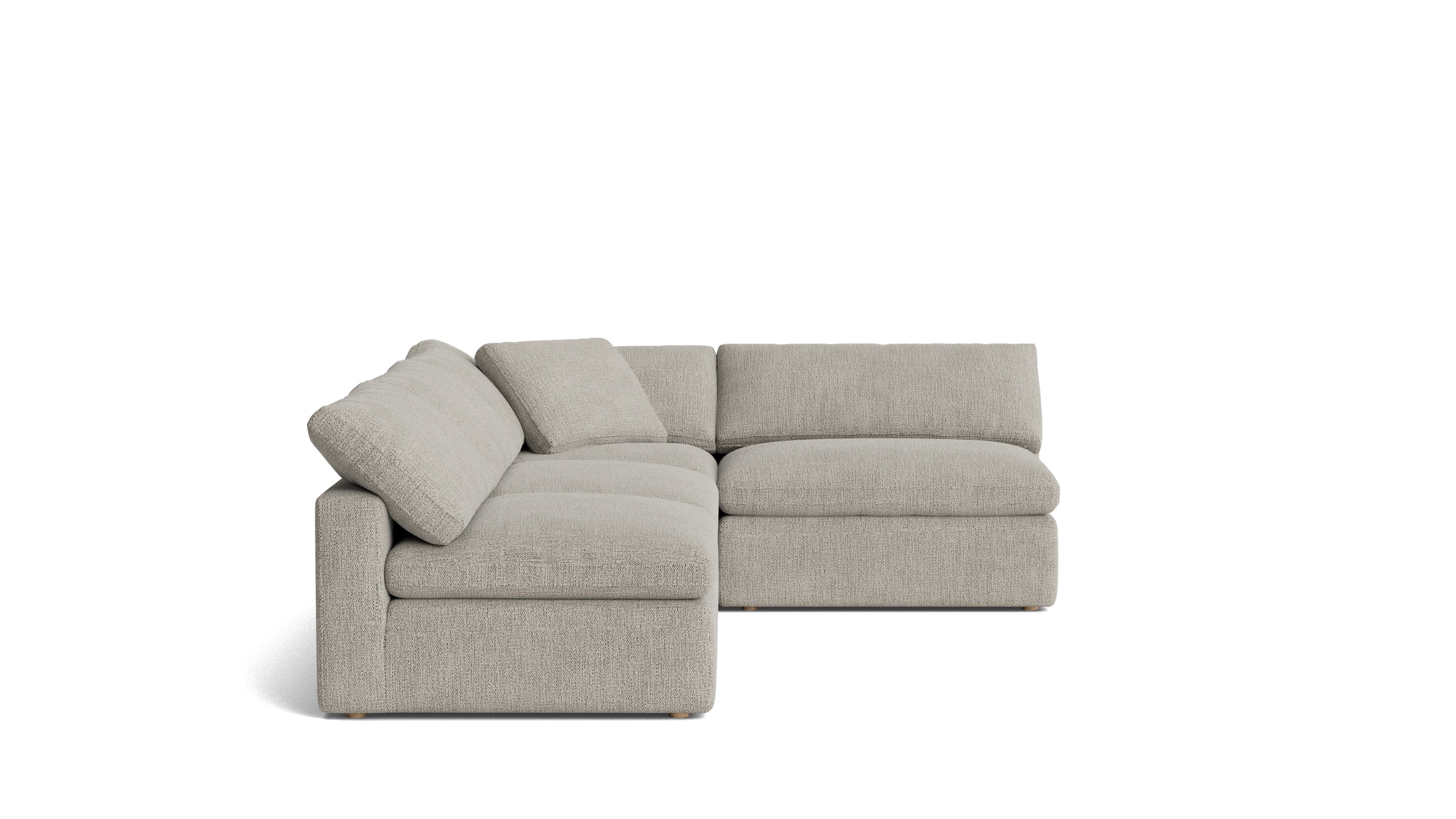 Movie Night™ 4-Piece Modular Sectional Open, Large, Oatmeal