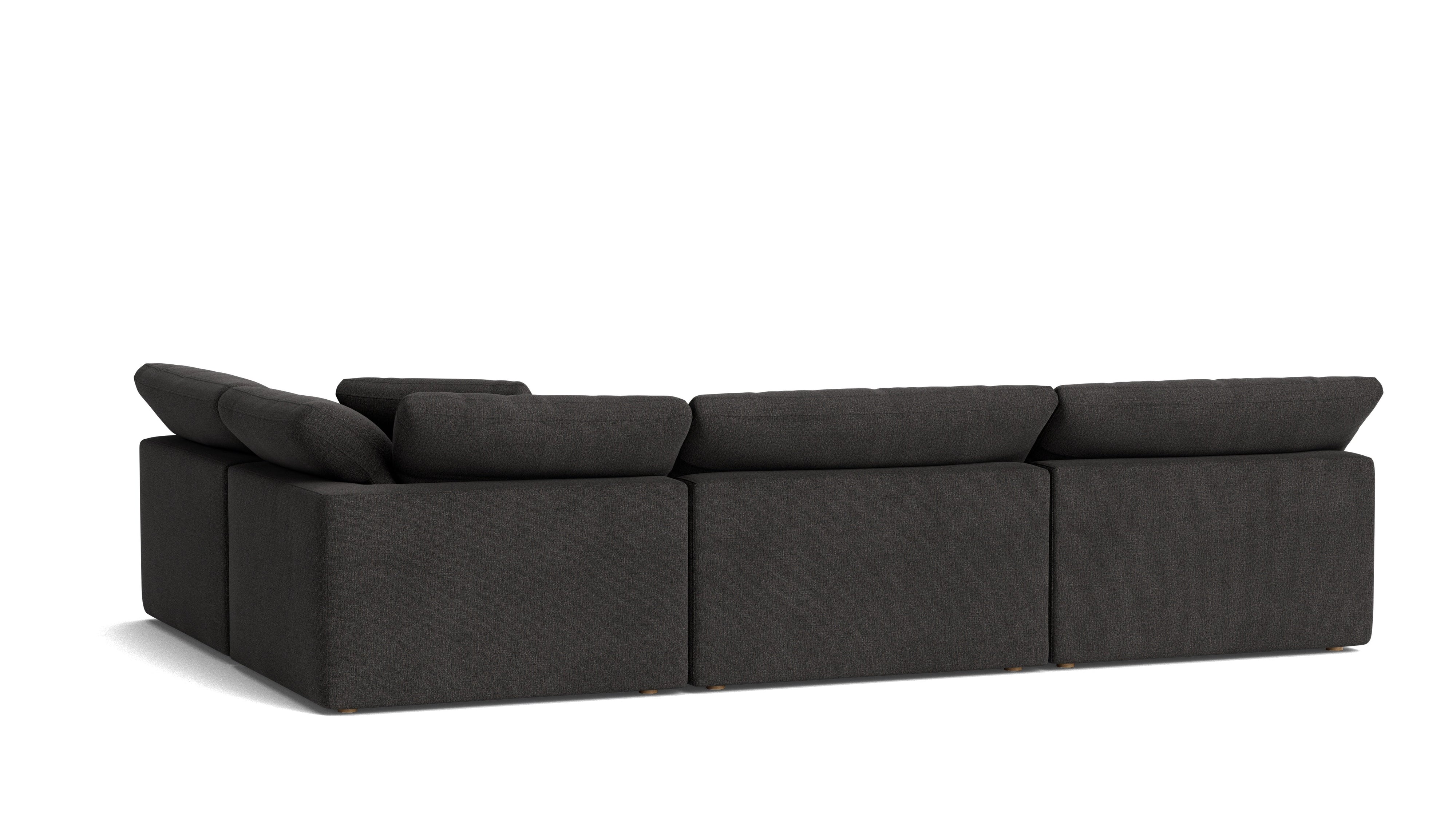 Movie Night™ 4-Piece Modular Sectional Open, Large, Dark Shadow