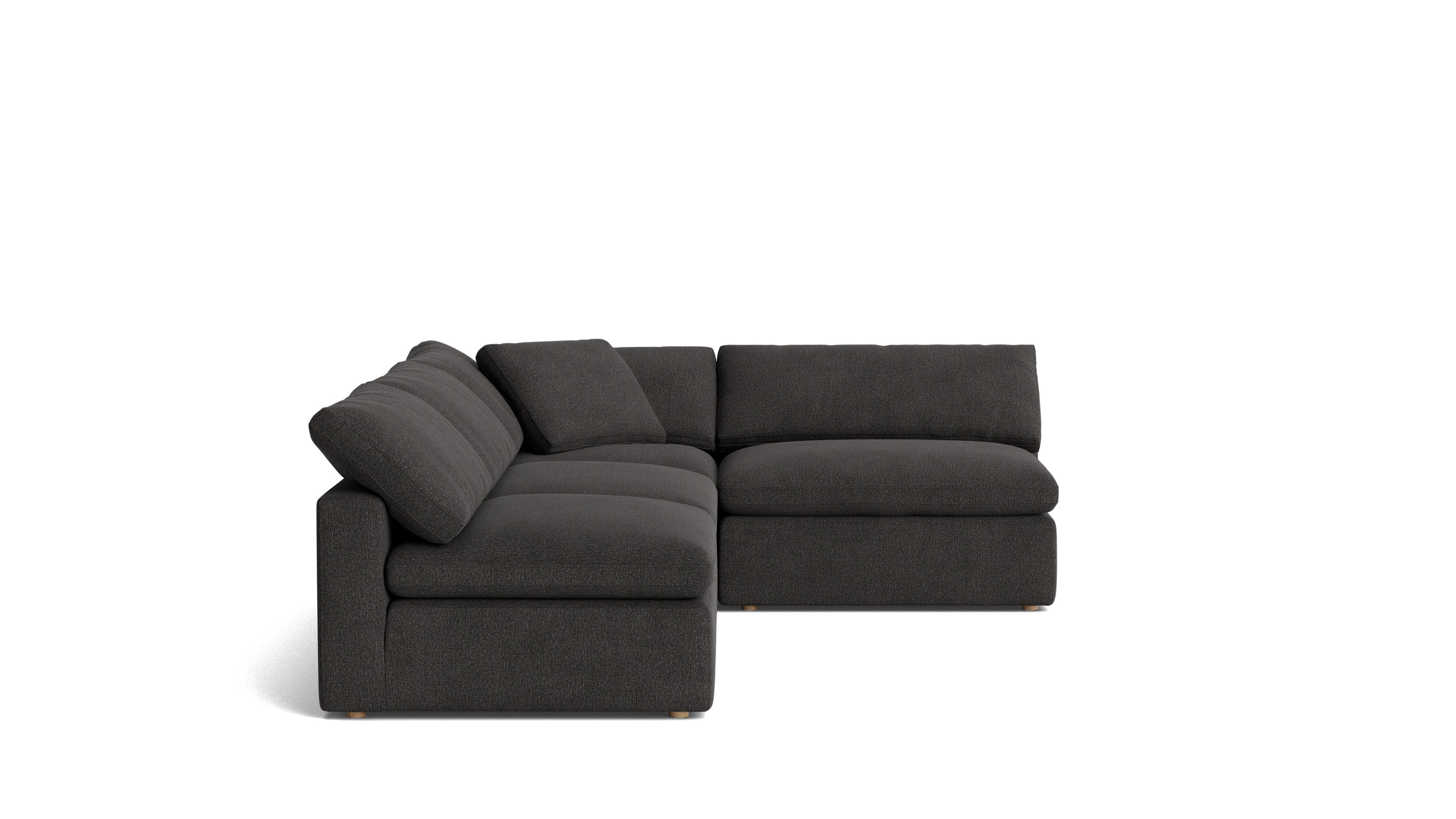 Movie Night™ 4-Piece Modular Sectional Open, Large, Dark Shadow