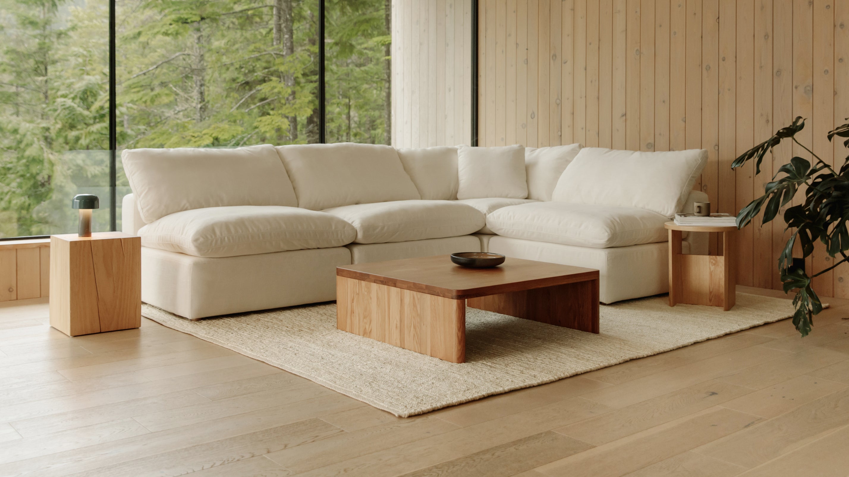 Movie Night™ 4-Piece Modular Sectional Open, Large, Dark Shadow
