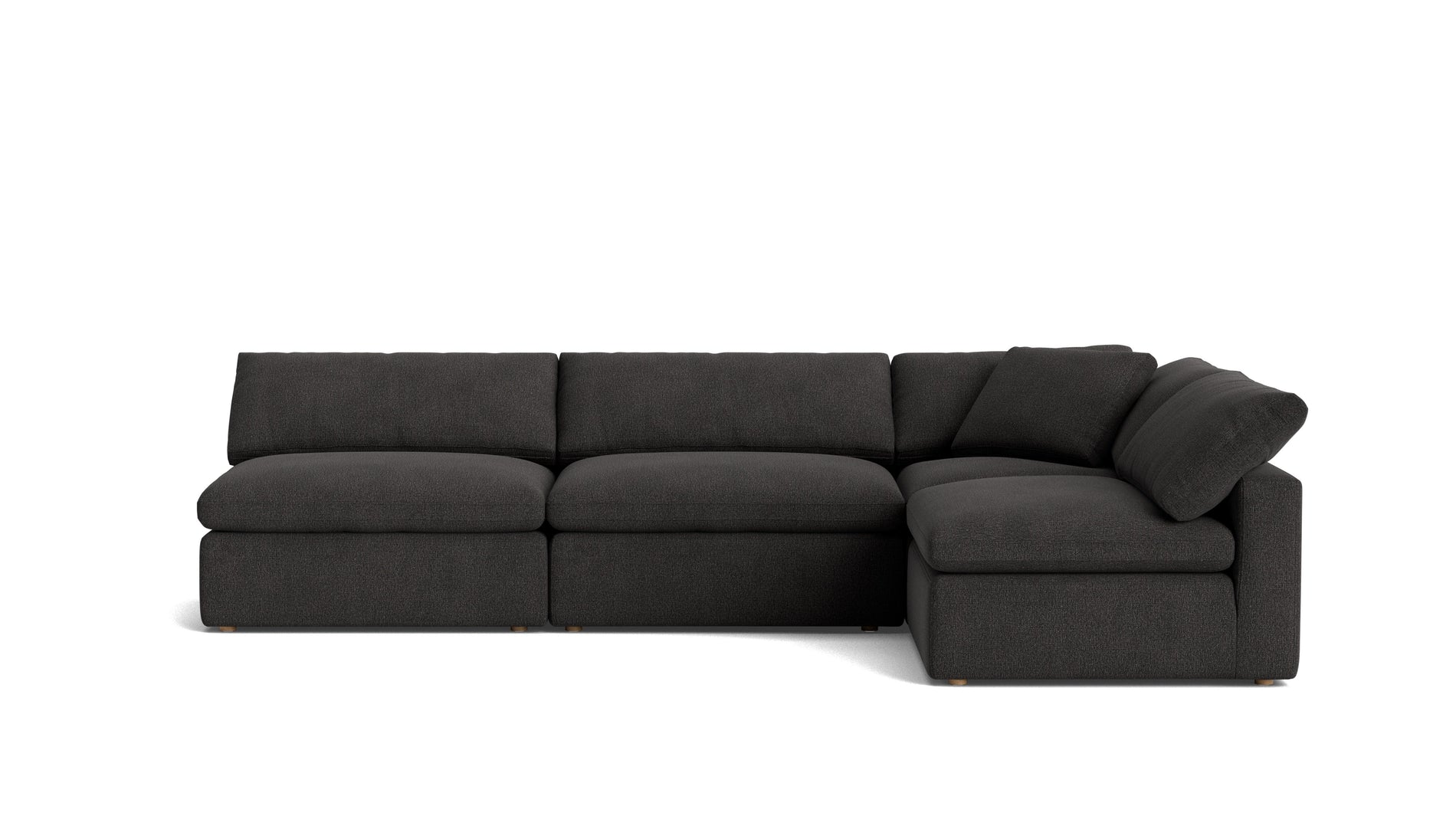 Movie Night™ 4-Piece Modular Sectional Open, Large, Dark Shadow_image