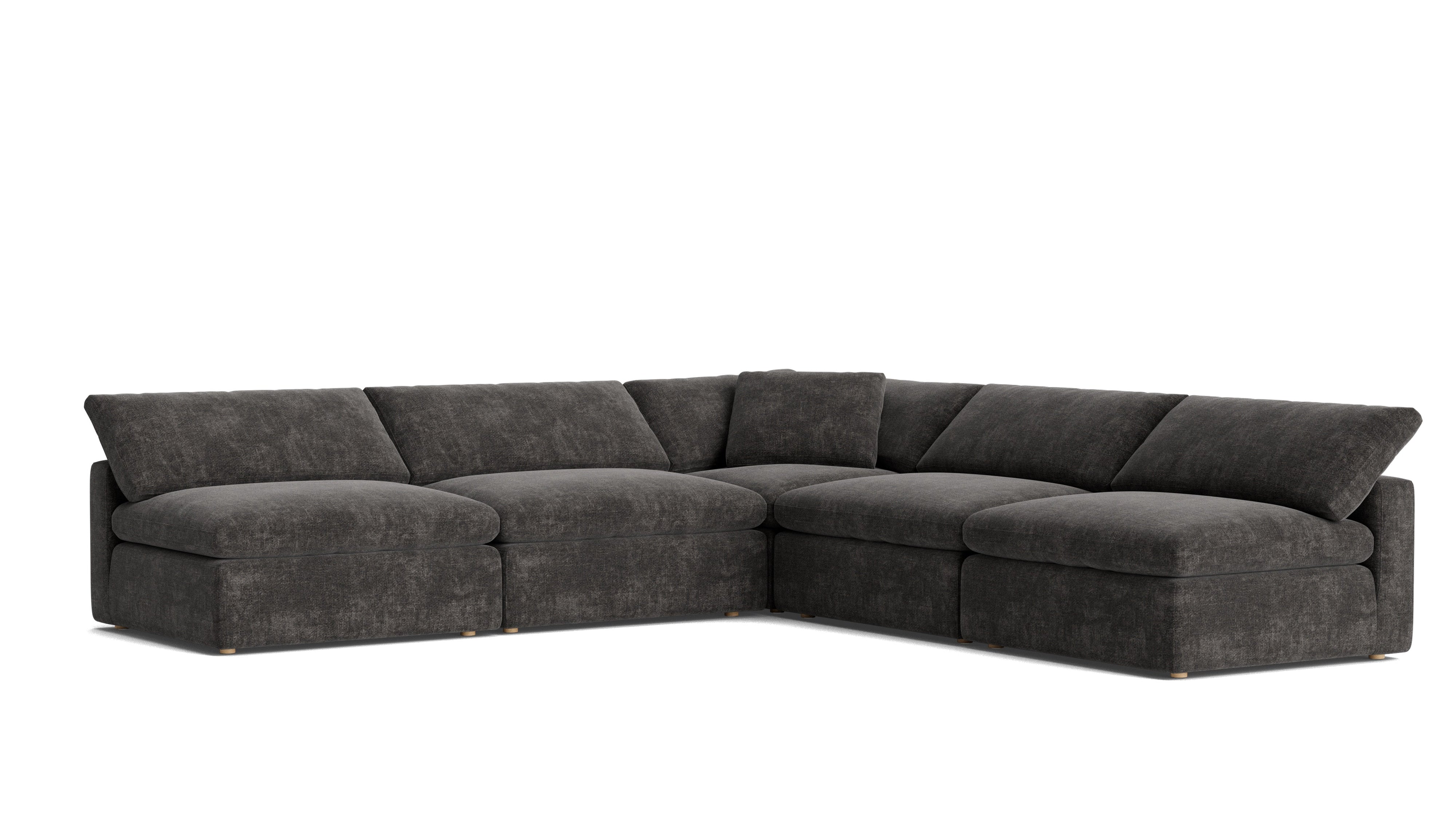 Movie Night™ 5-Piece Modular Sectional Open, Large, Truffle