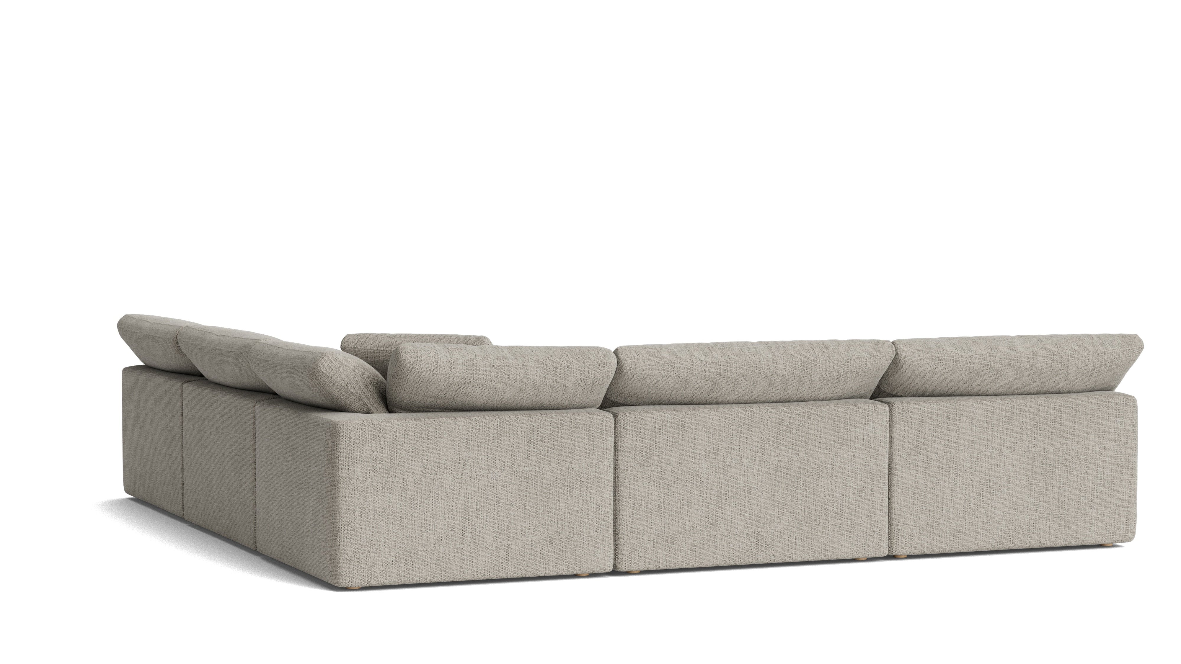 Movie Night™ 5-Piece Modular Sectional Open, Large, Oatmeal