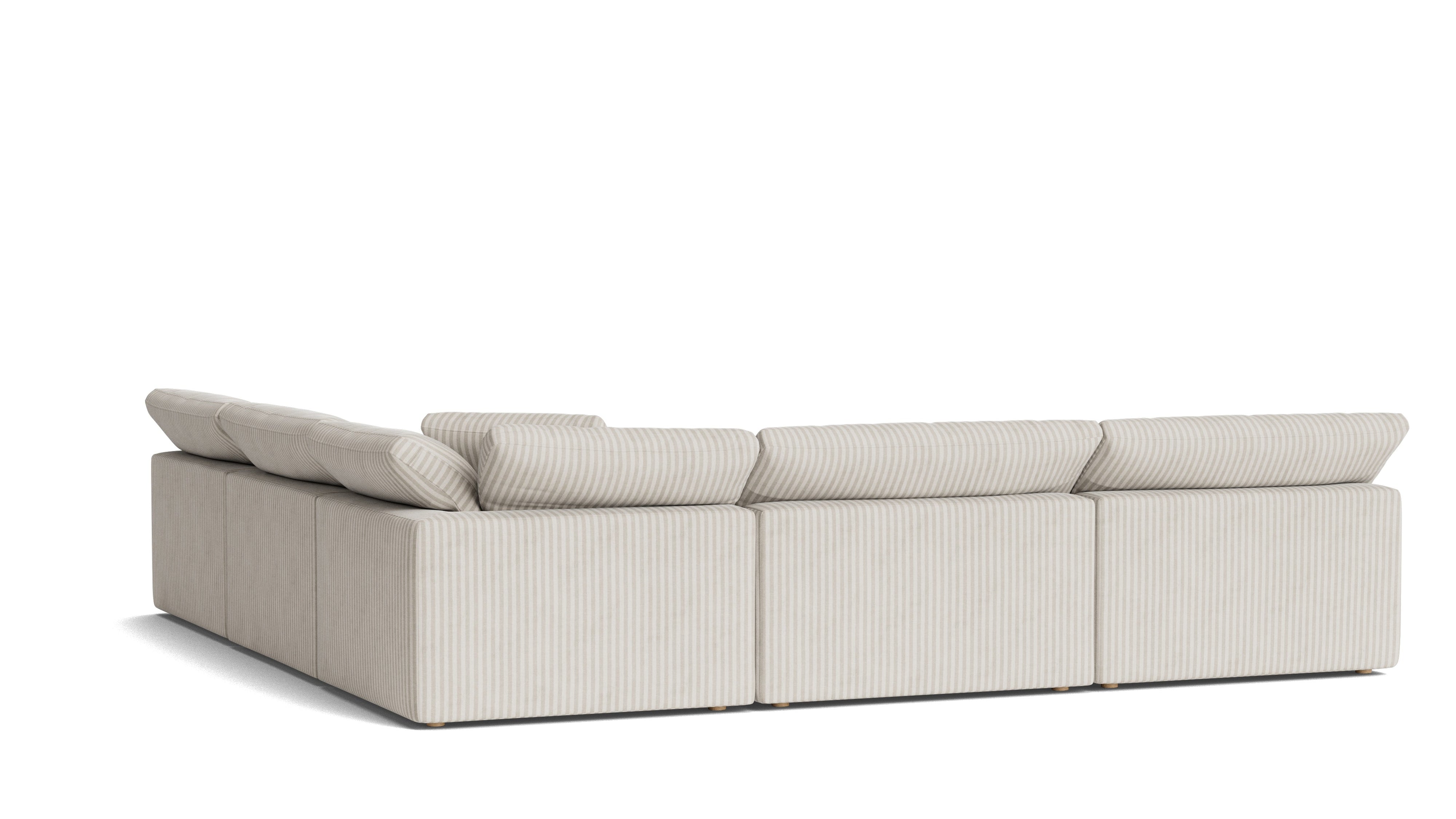 Movie Night™ 5-Piece Modular Sectional Open, Large, Newport Stripe