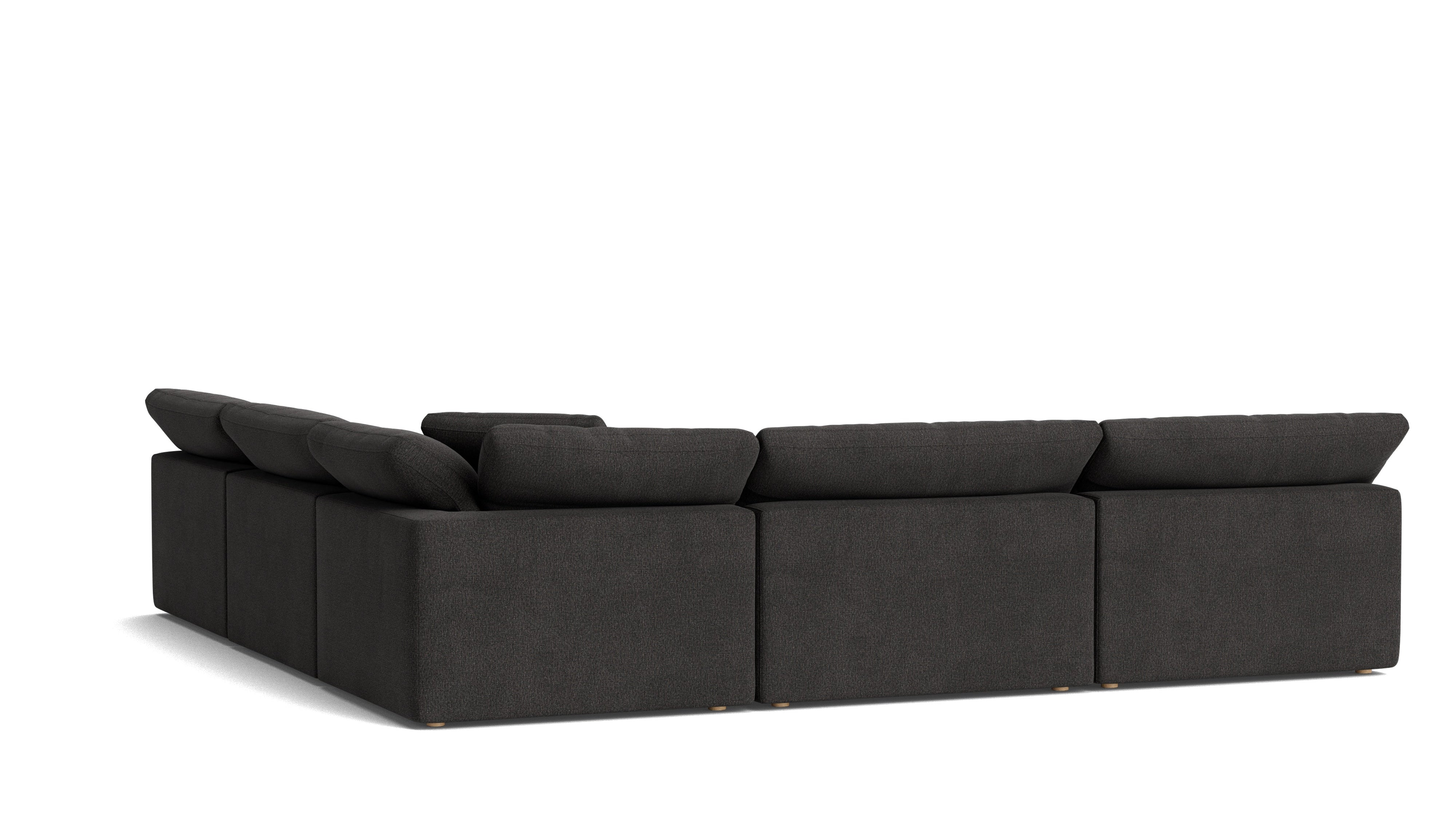 Movie Night™ 5-Piece Modular Sectional Open, Large, Dark Shadow