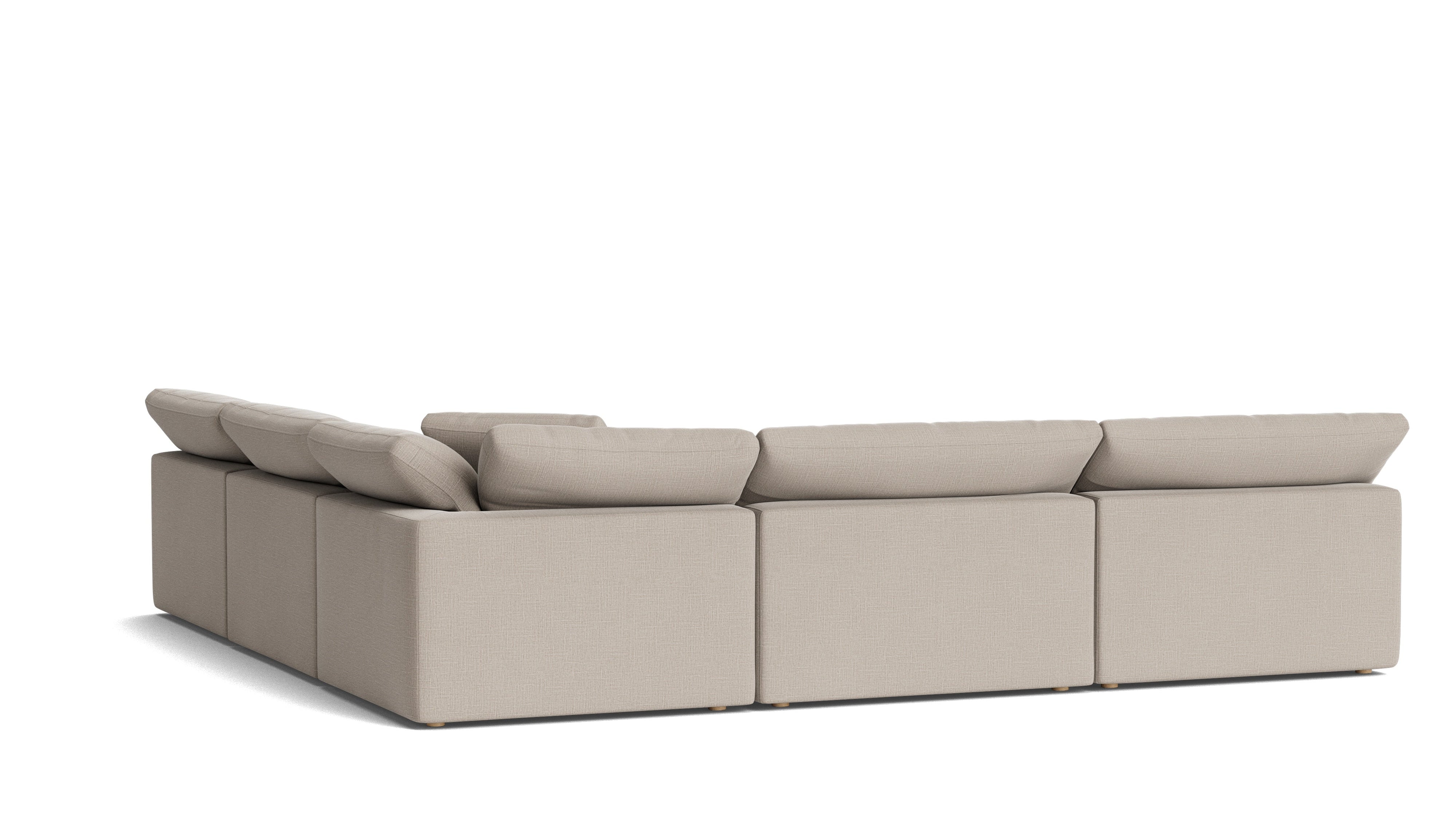 Movie Night™ 5-Piece Modular Sectional Open, Large, Light Pebble