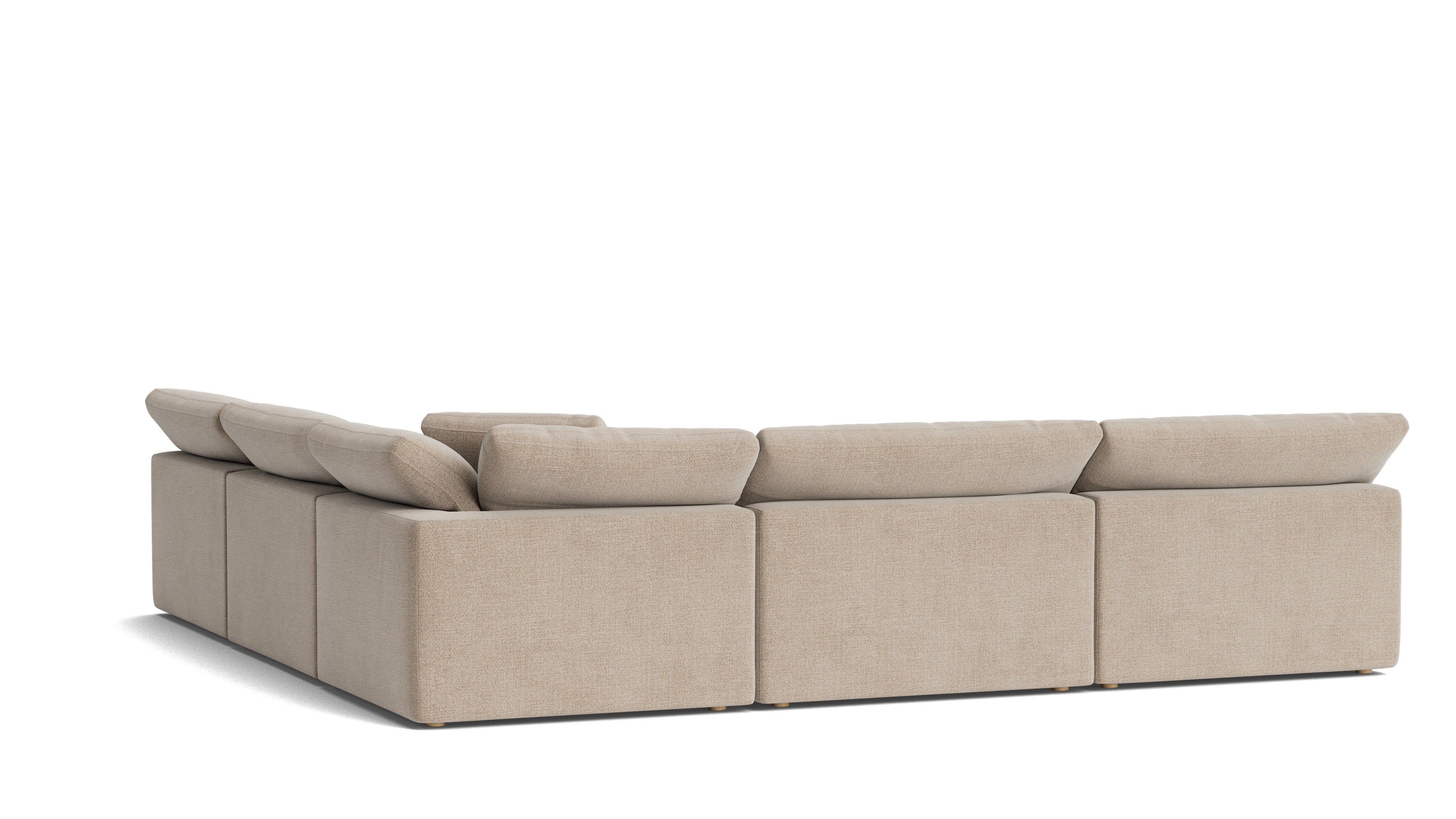 Movie Night™ 5-Piece Modular Sectional Open, Large, Champagne