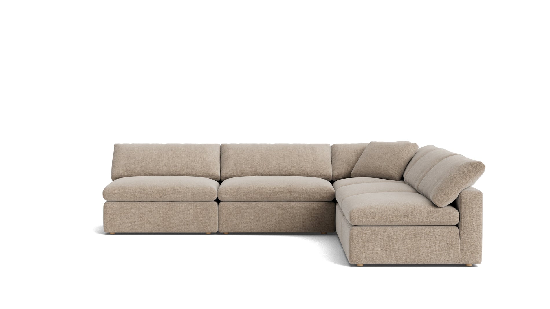 Movie Night™ 5-Piece Modular Sectional Open, Large, Champagne_image