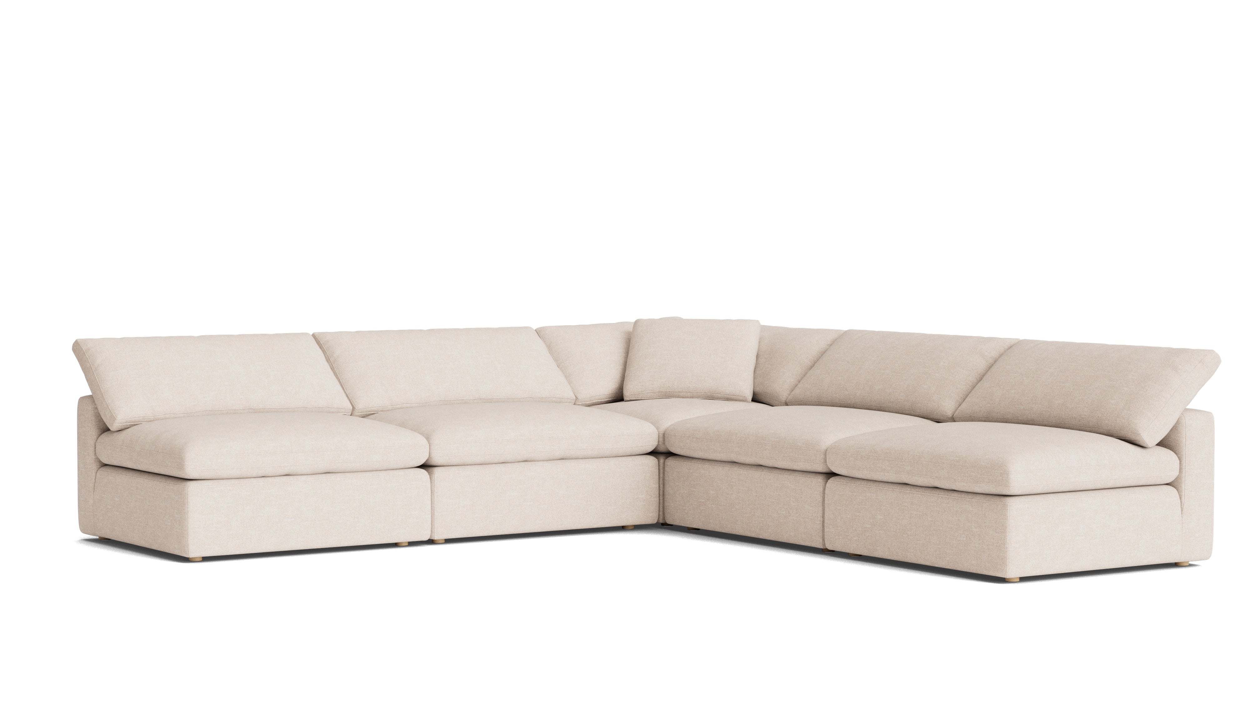 Movie Night™ 5-Piece Modular Sectional Open, Large, Sunbeam
