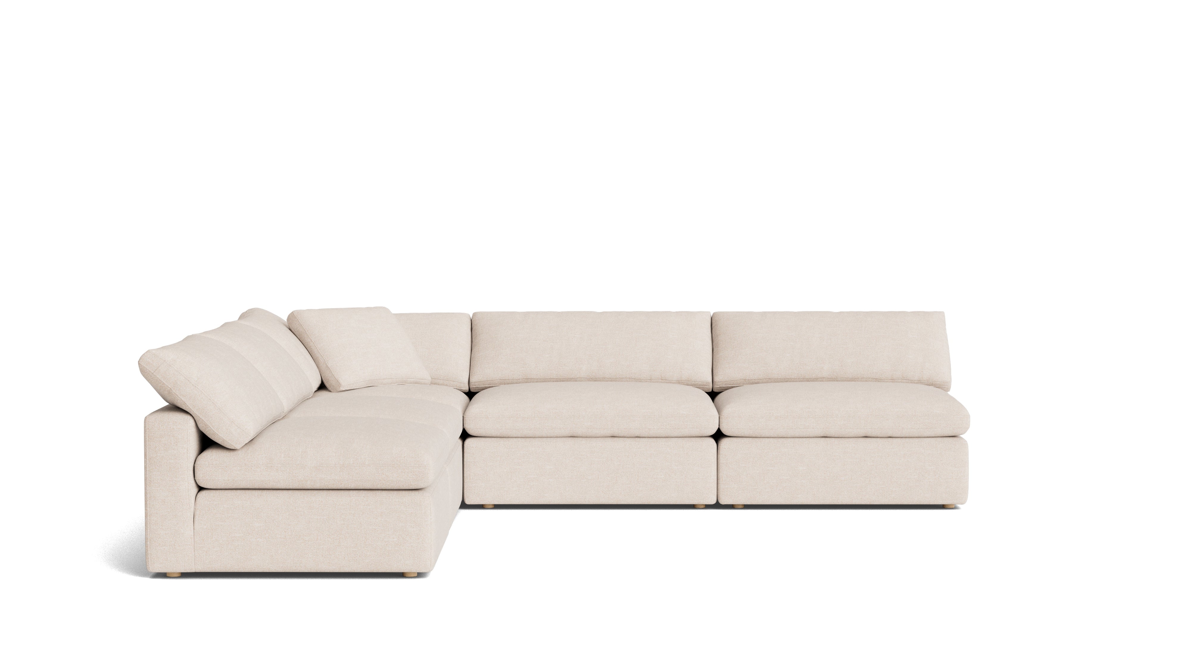 Movie Night™ 5-Piece Modular Sectional Open, Large, Sunbeam