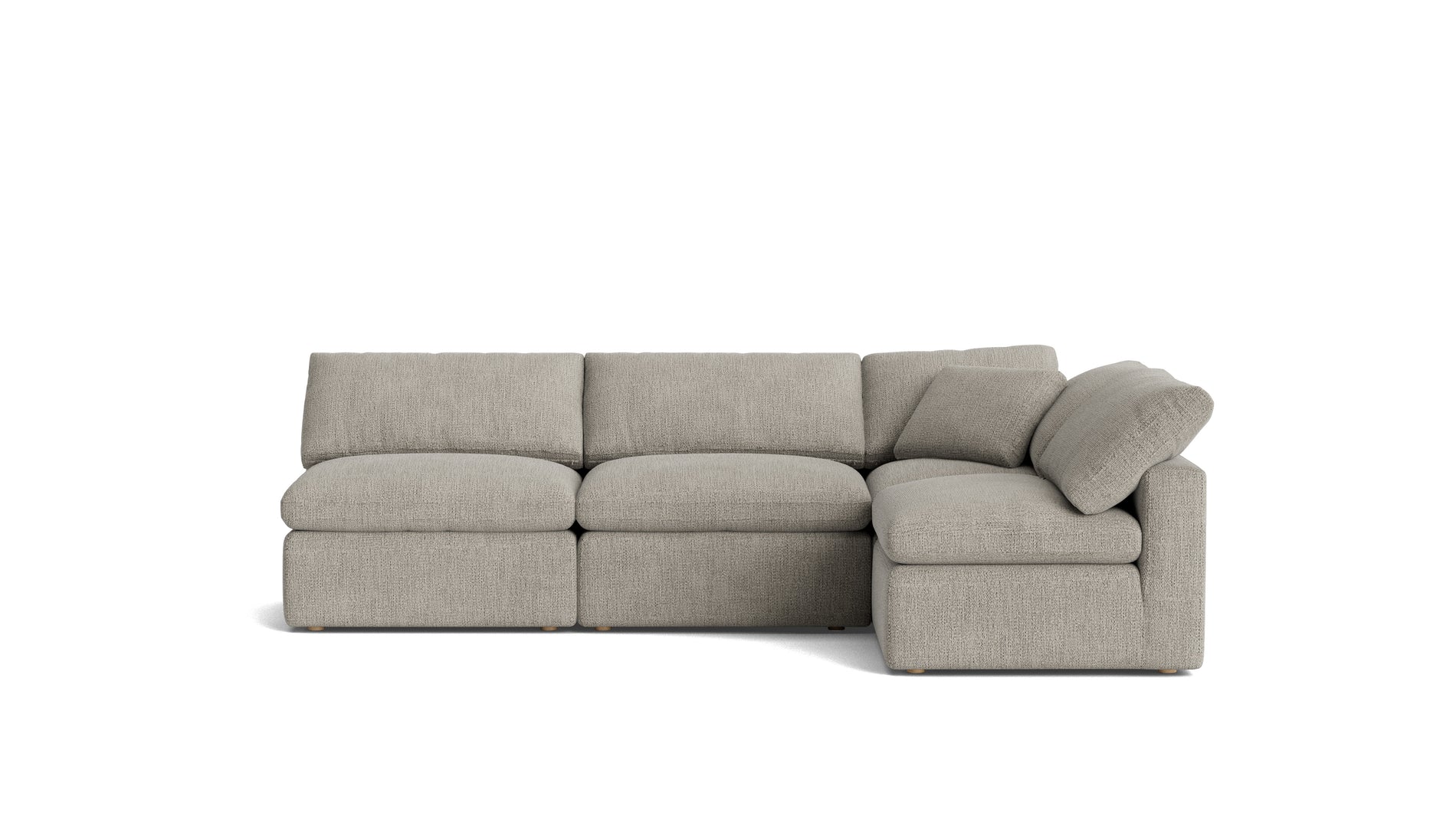 Movie Night™ 4-Piece Modular Sectional Open, Standard, Oatmeal_image